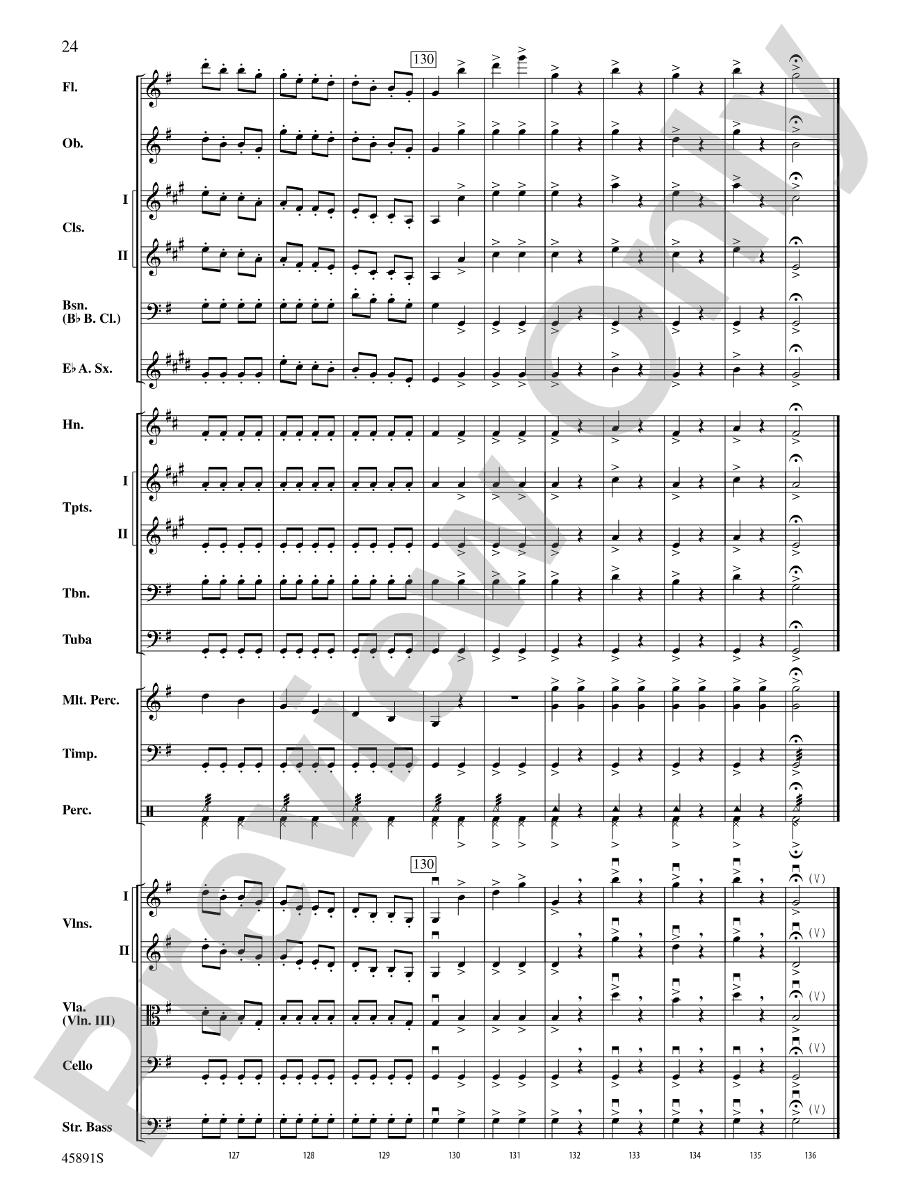 Dance of the Hours: Full Orchestra Conductor Score & Parts