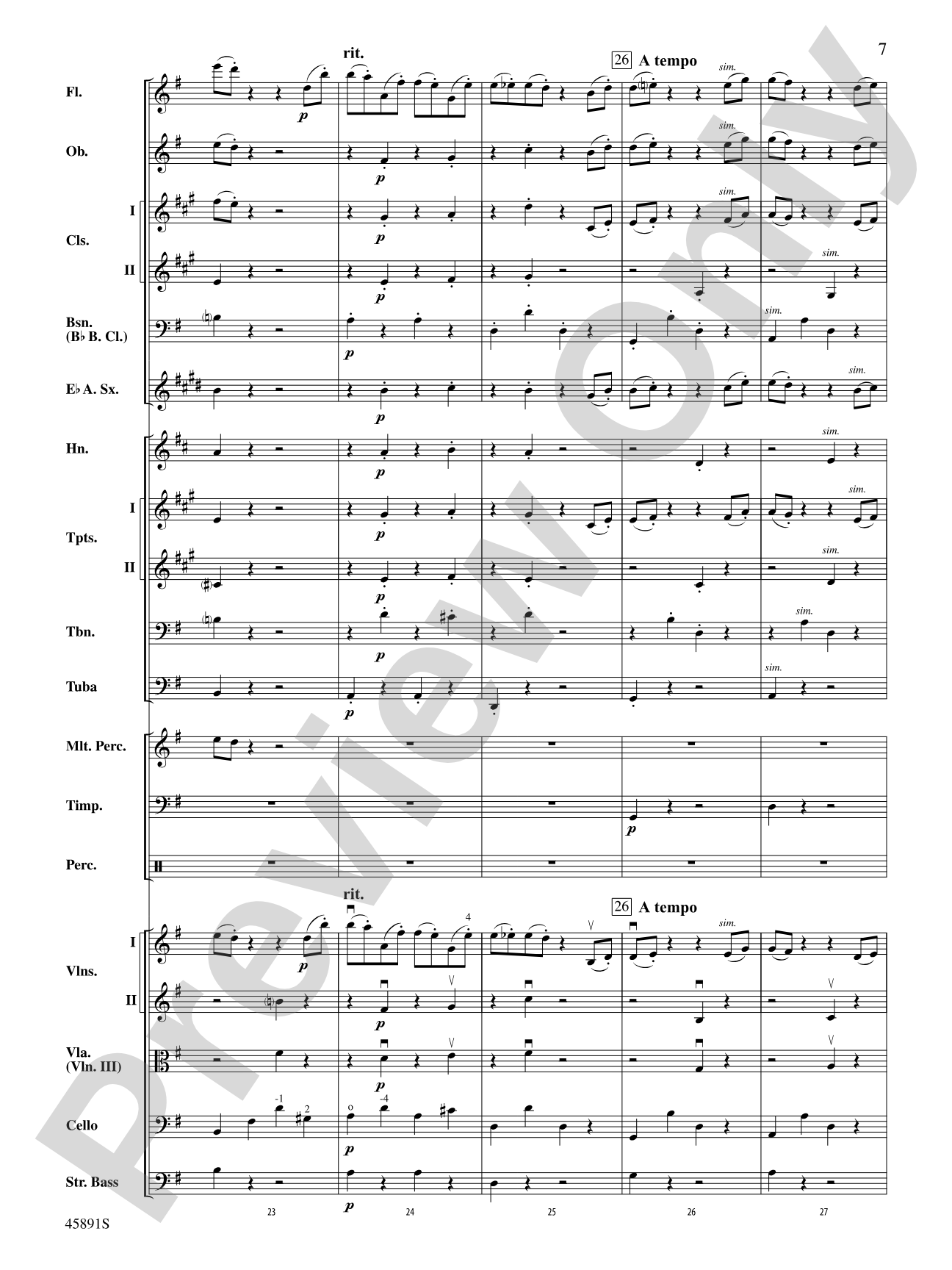 Dance of the Hours: Full Orchestra Conductor Score & Parts