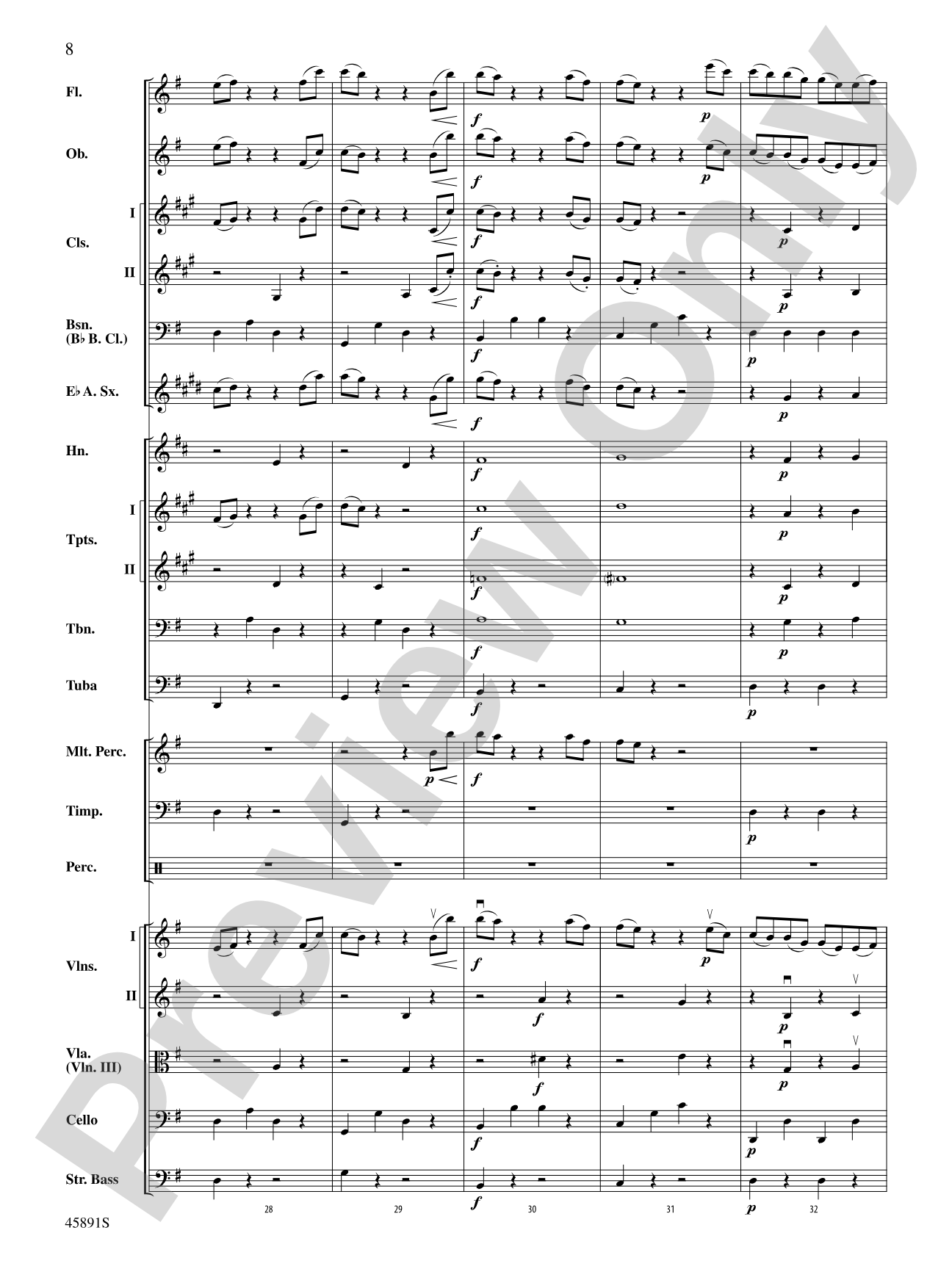 Dance of the Hours: Full Orchestra Conductor Score & Parts