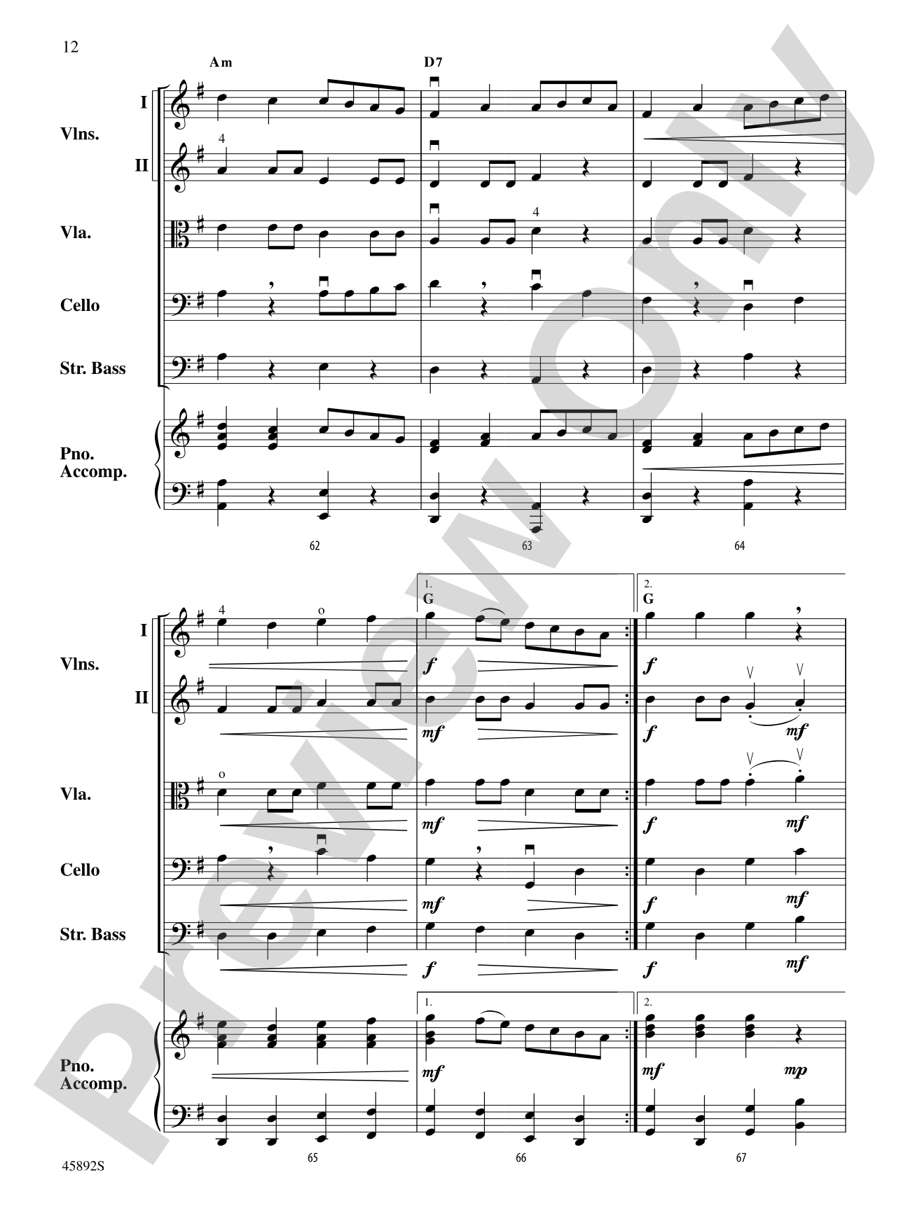 Klondike Fiddles: String Orchestra Conductor Score & Parts