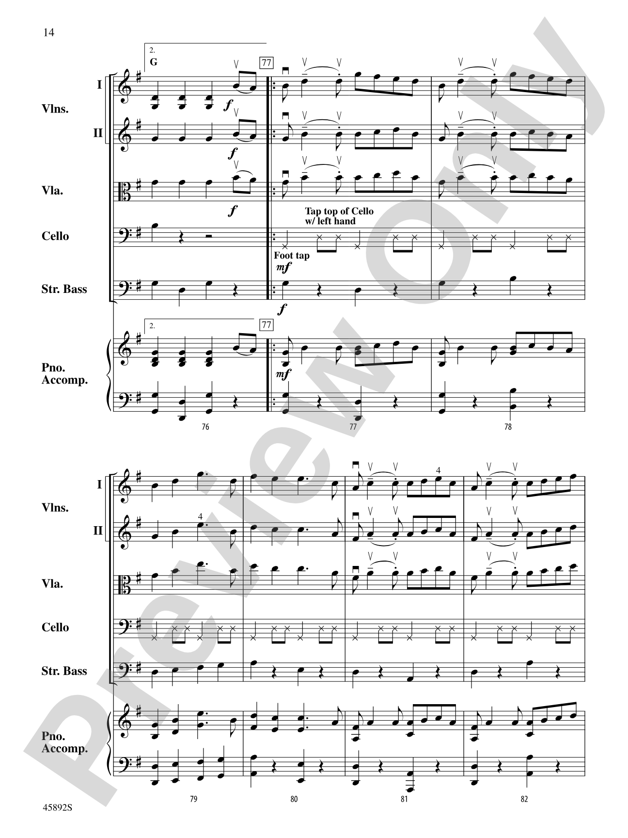 Klondike Fiddles: String Orchestra Conductor Score & Parts