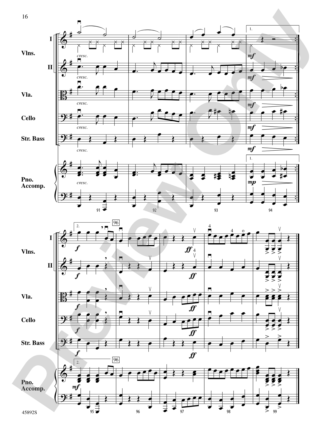 Klondike Fiddles: String Orchestra Conductor Score & Parts