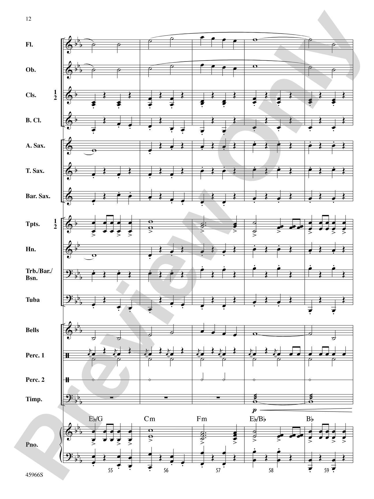 Southampton March: Concert Band Conductor Score & Parts