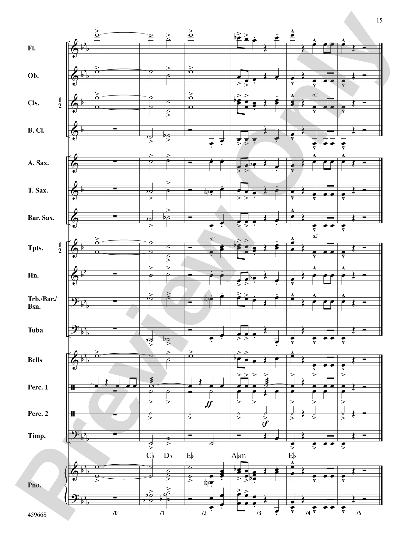Southampton March: Concert Band Conductor Score & Parts