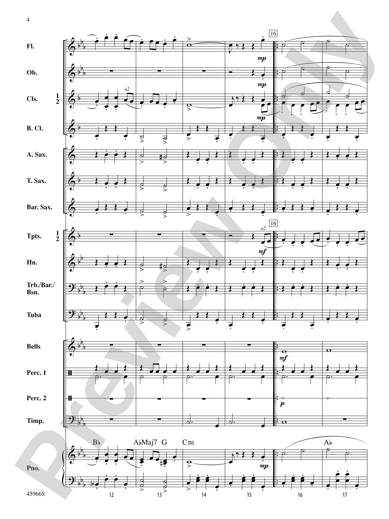 Southampton March: Concert Band Conductor Score & Parts