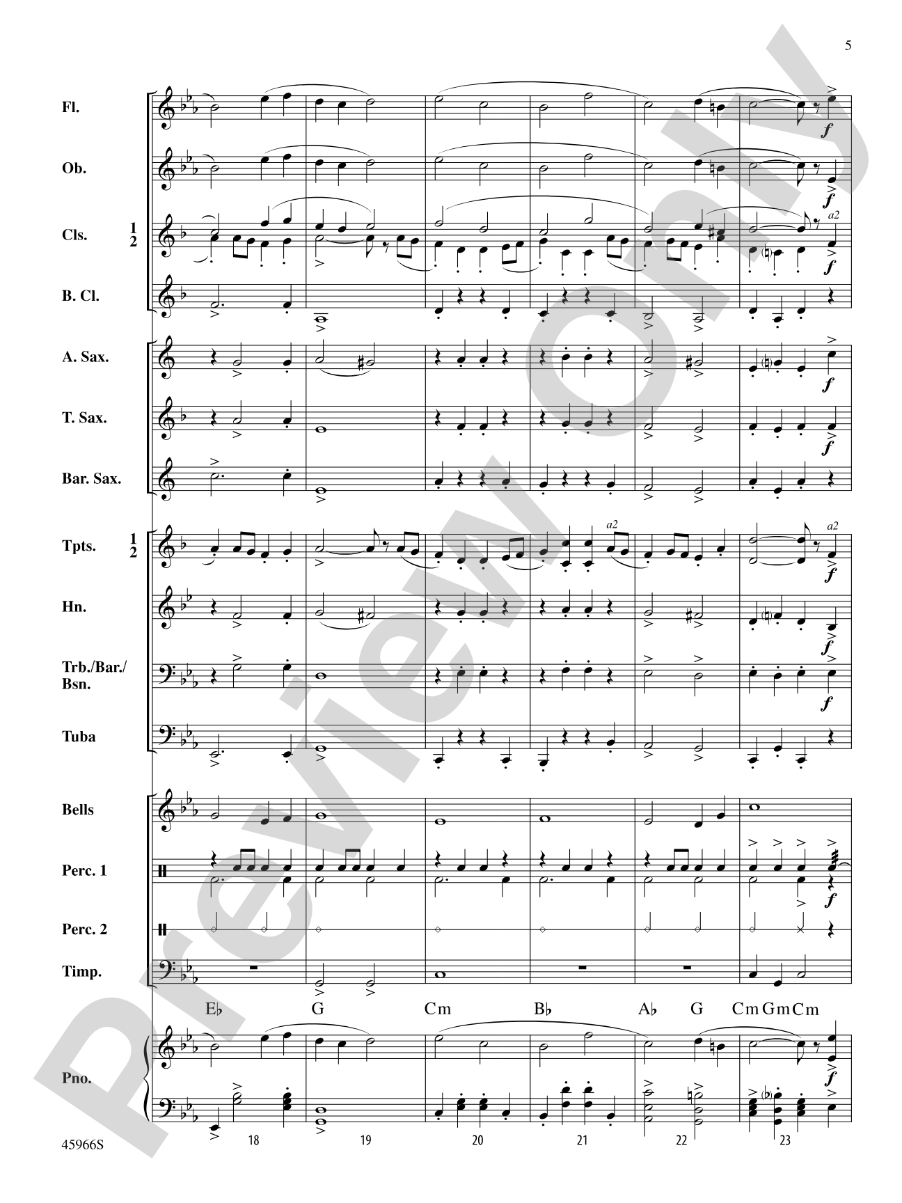 Southampton March: Concert Band Conductor Score & Parts
