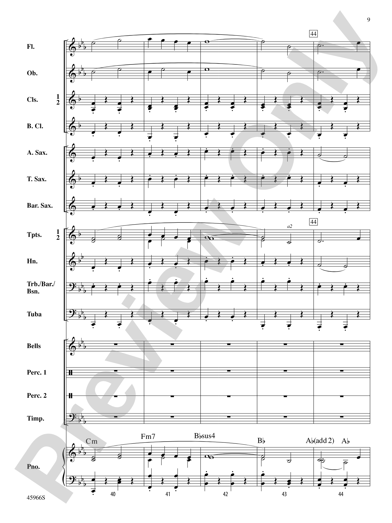 Southampton March: Concert Band Conductor Score & Parts