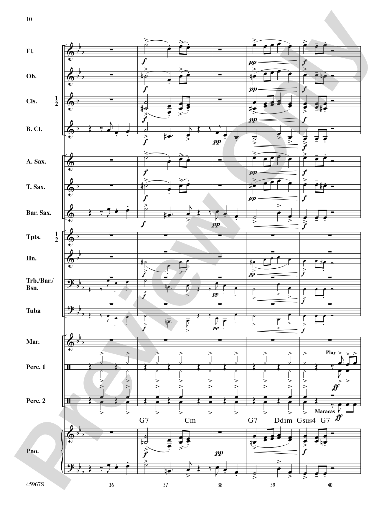 El Taco Picante: Concert Band Conductor Score & Parts