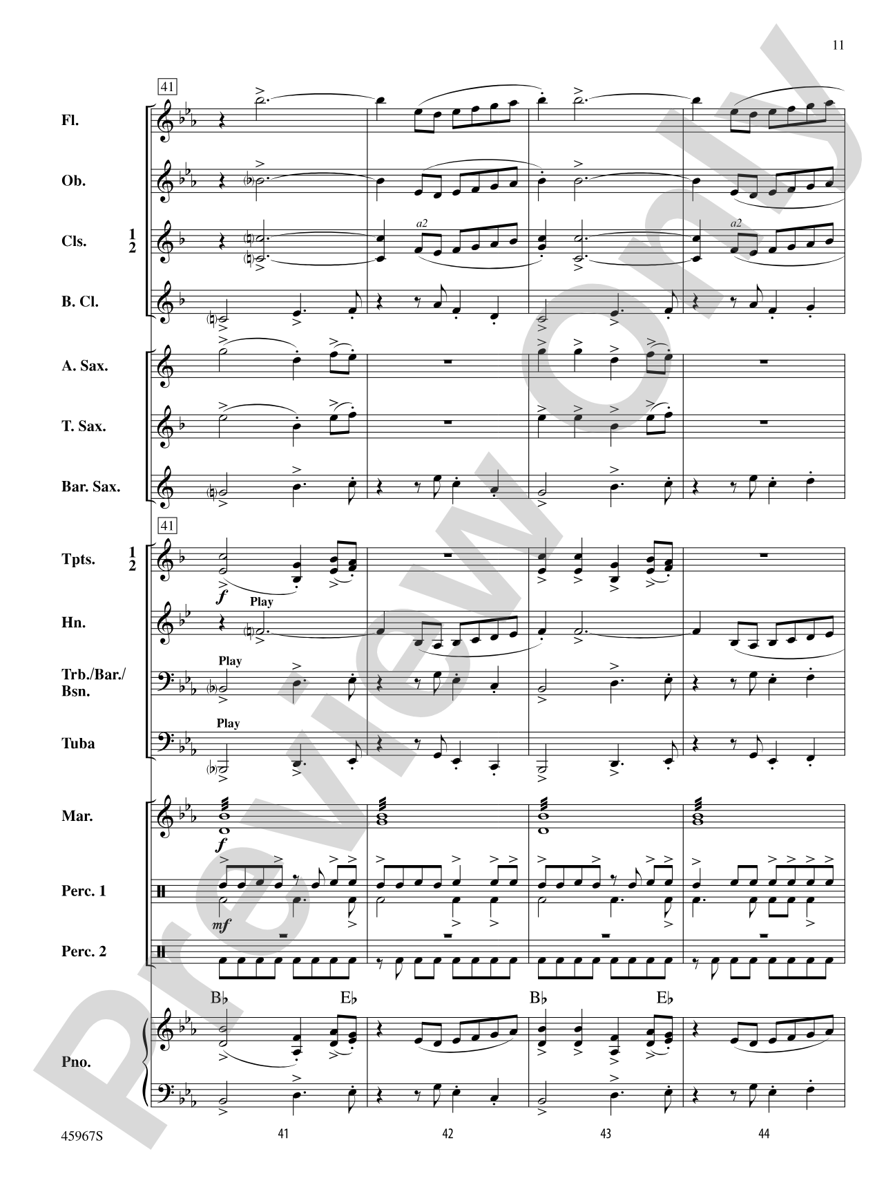 El Taco Picante: Concert Band Conductor Score & Parts