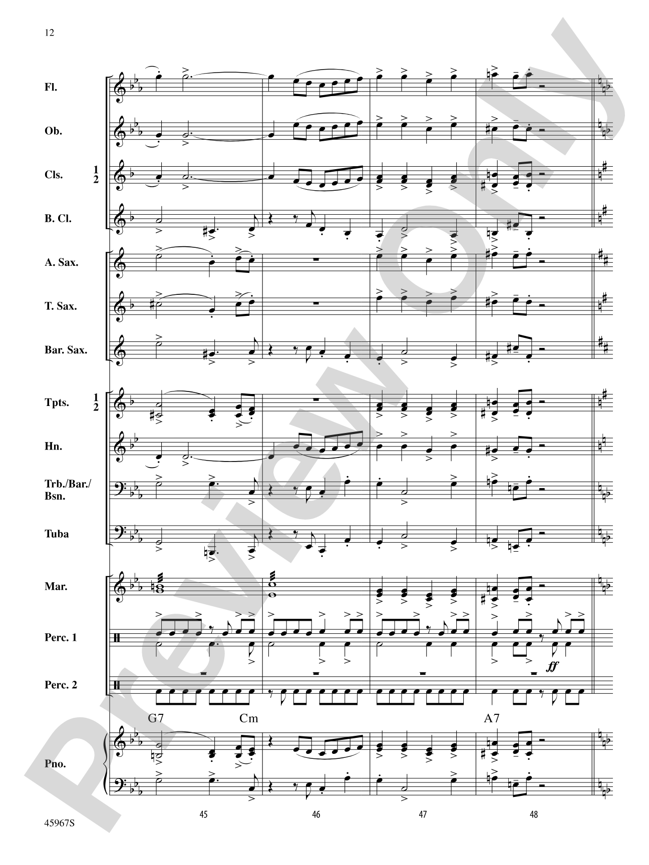 El Taco Picante: Concert Band Conductor Score & Parts