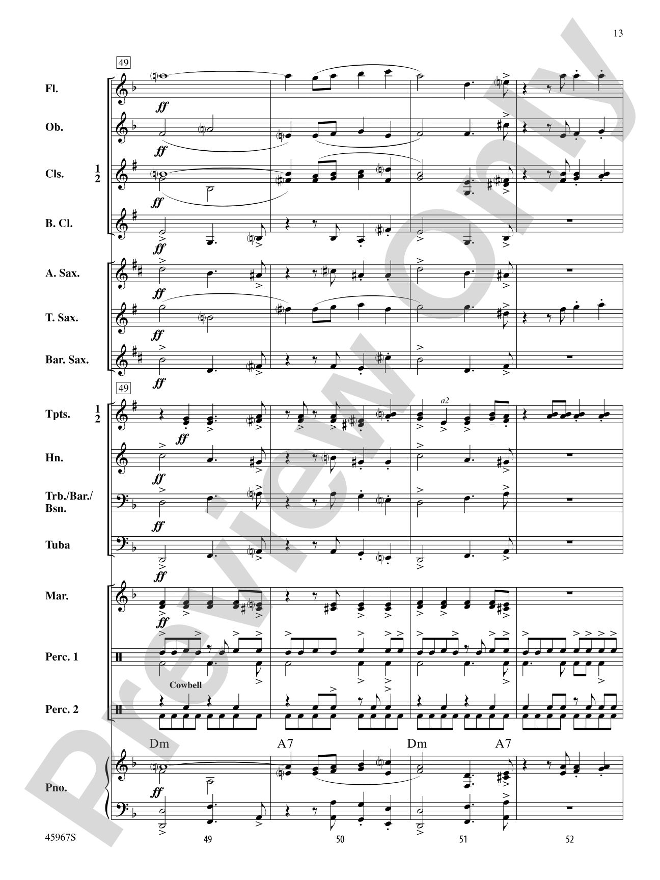 El Taco Picante: Concert Band Conductor Score & Parts