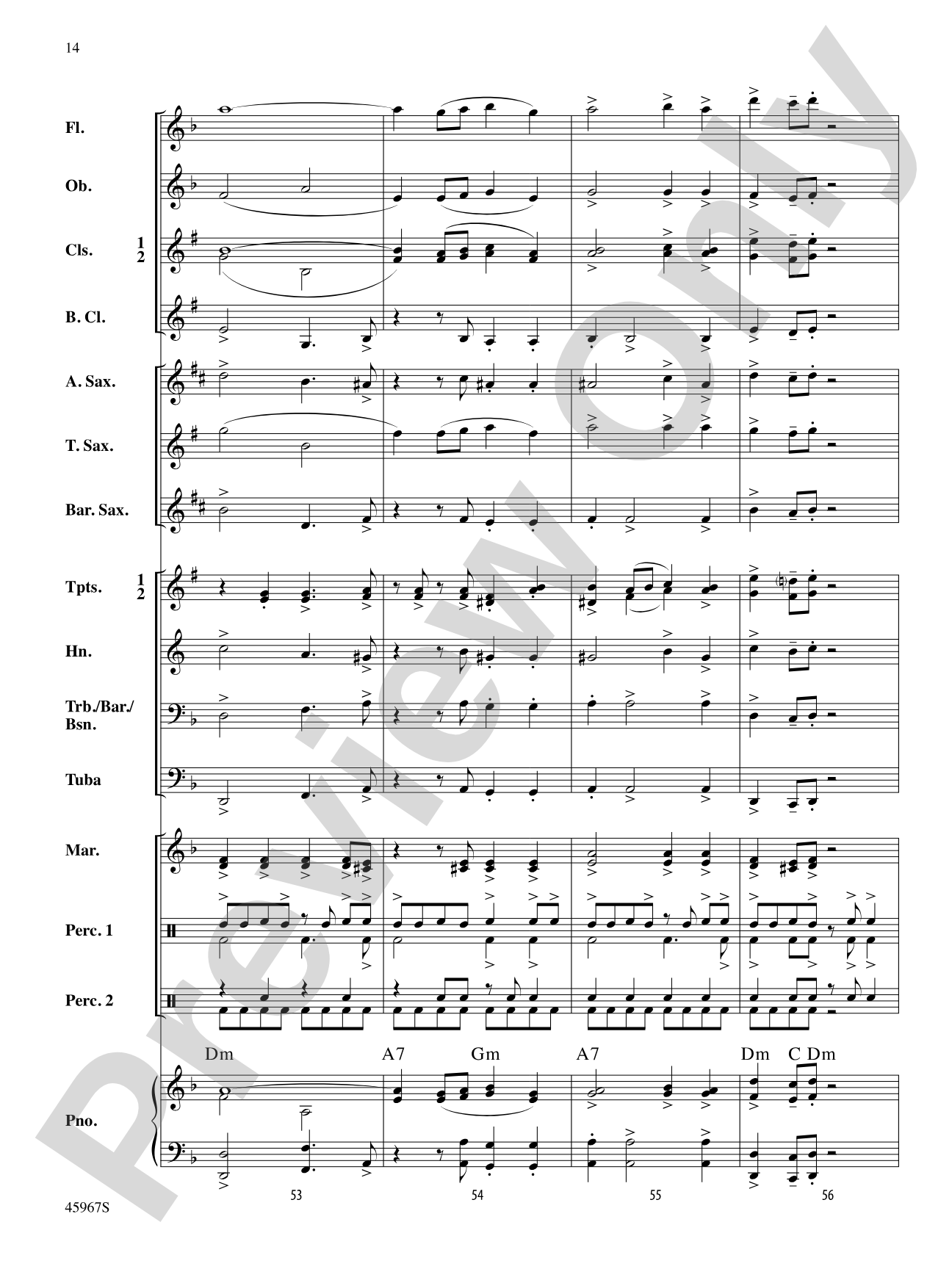 El Taco Picante: Concert Band Conductor Score & Parts