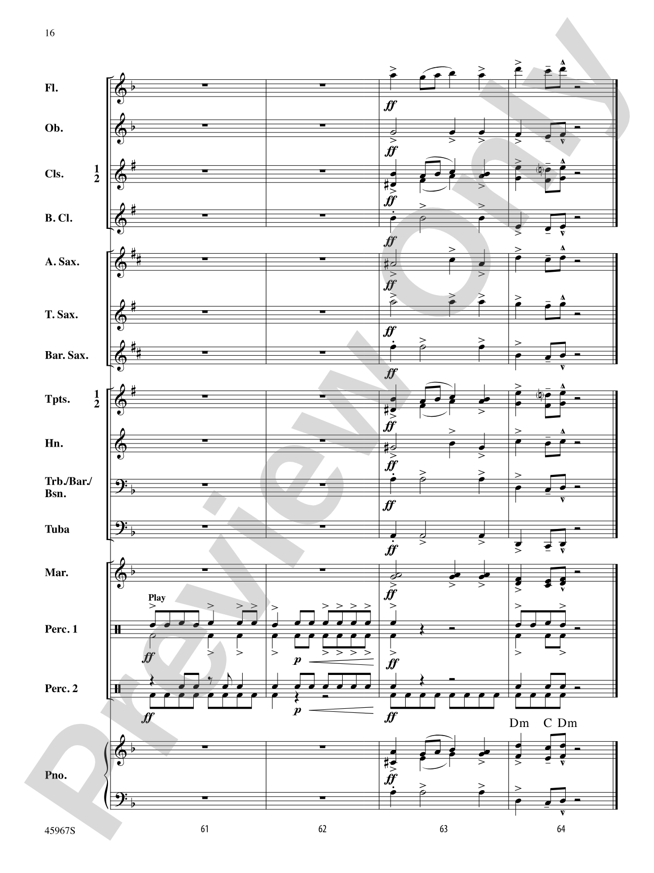El Taco Picante: Concert Band Conductor Score & Parts