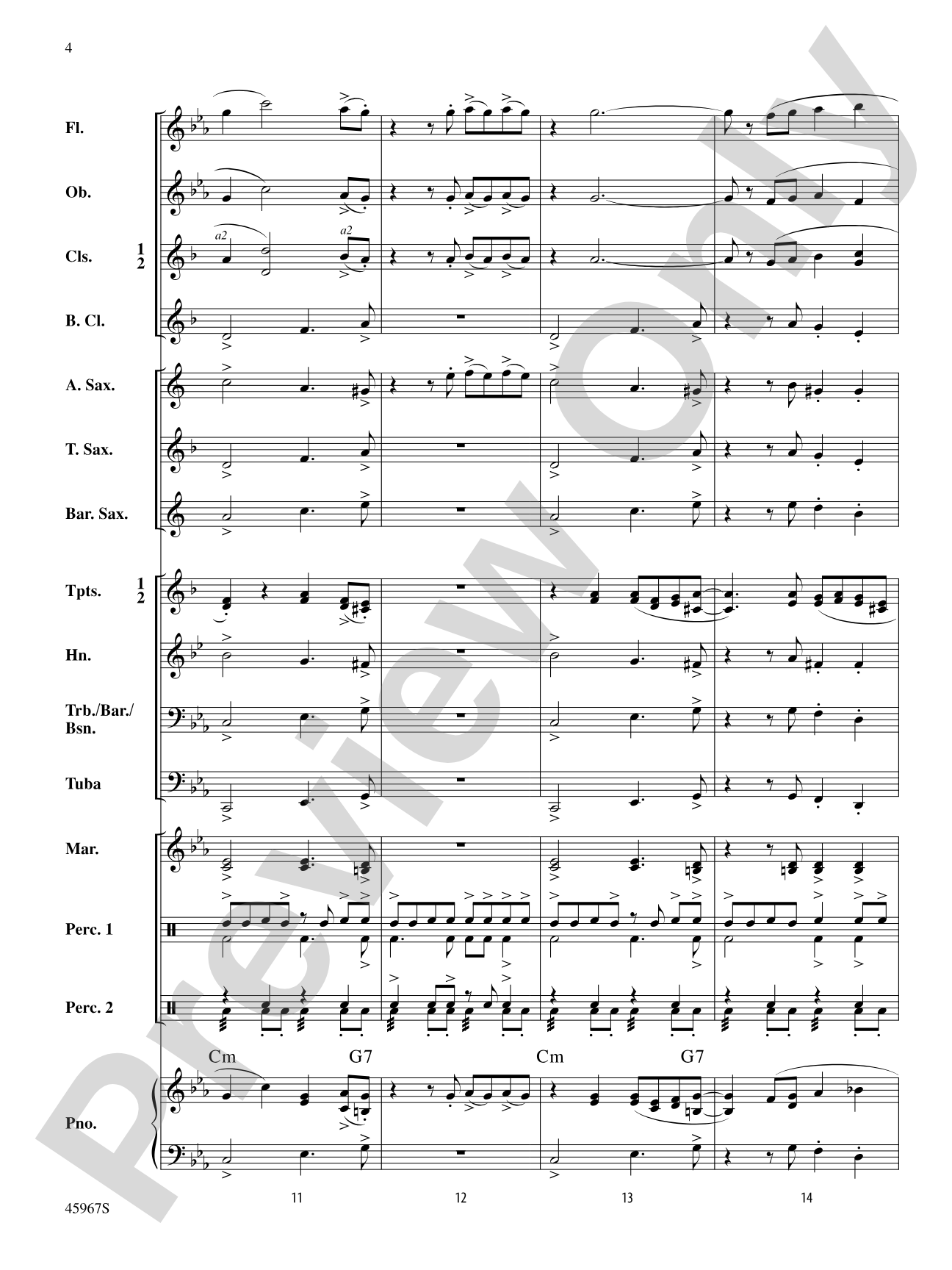 El Taco Picante: Concert Band Conductor Score & Parts