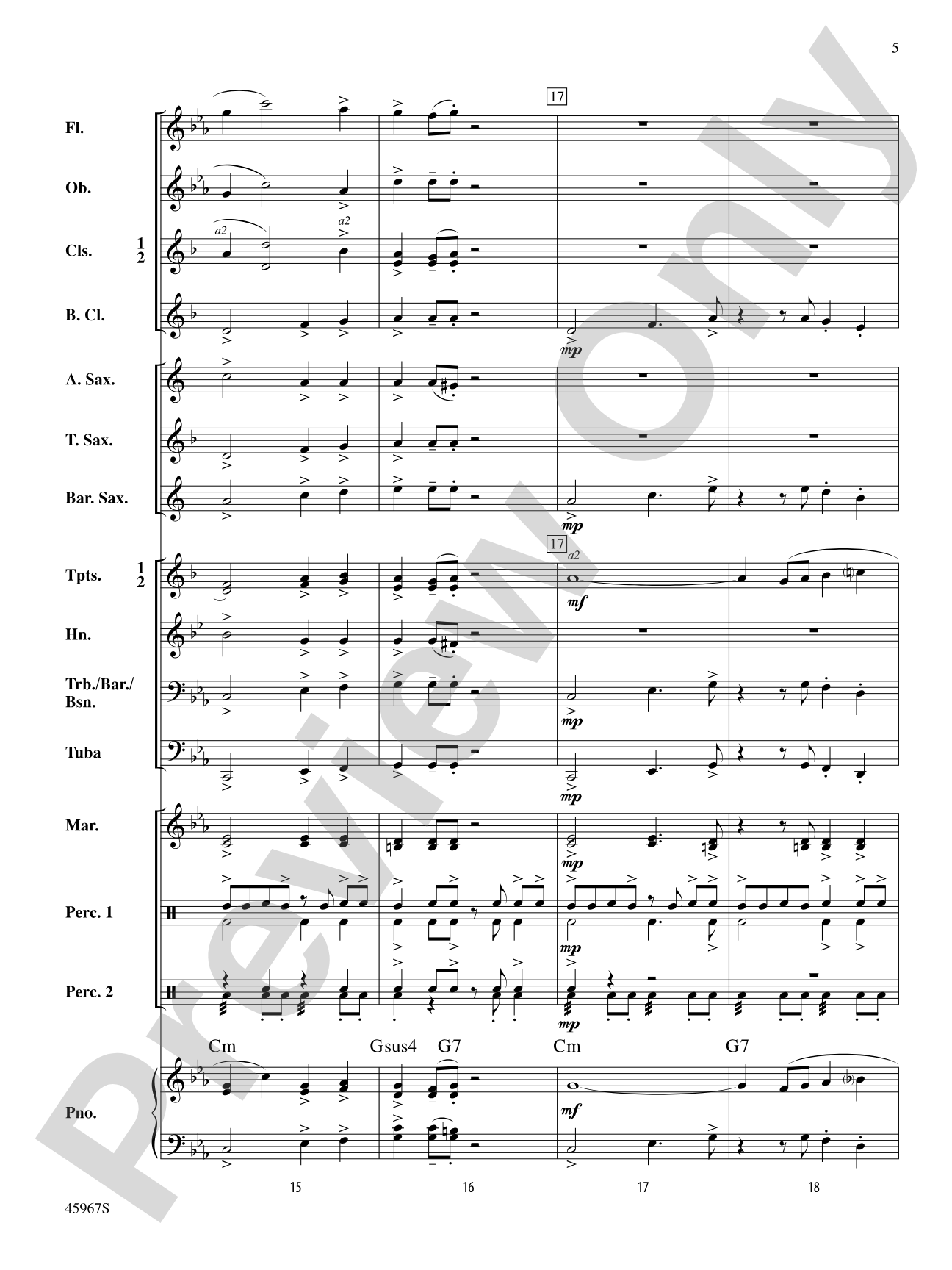 El Taco Picante: Concert Band Conductor Score & Parts