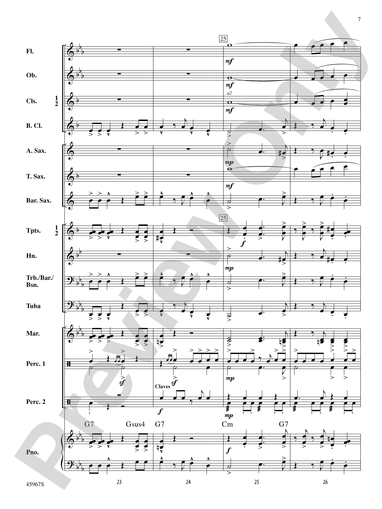 El Taco Picante: Concert Band Conductor Score & Parts