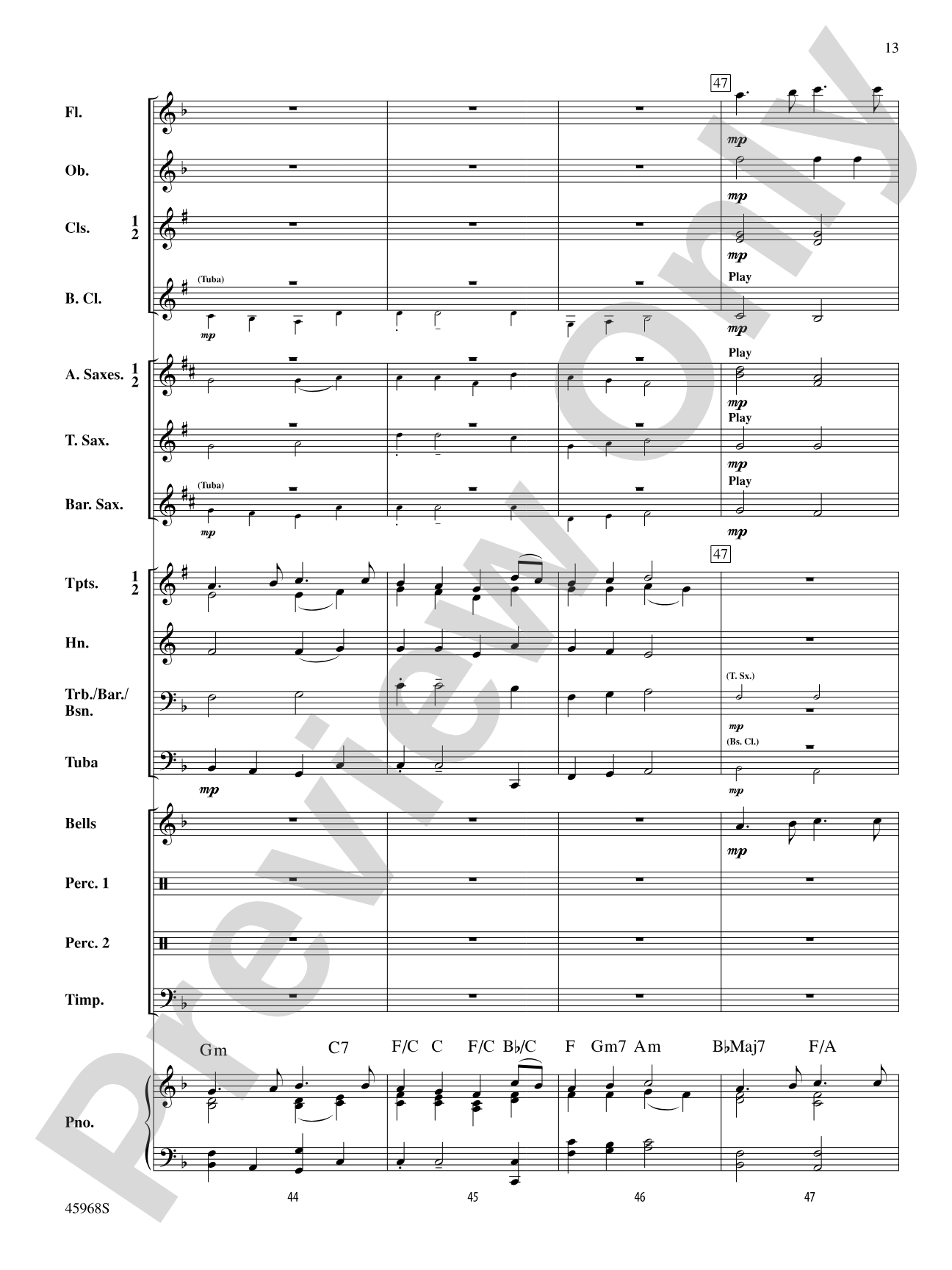 A Song of Hanukkah: Concert Band Conductor Score & Parts