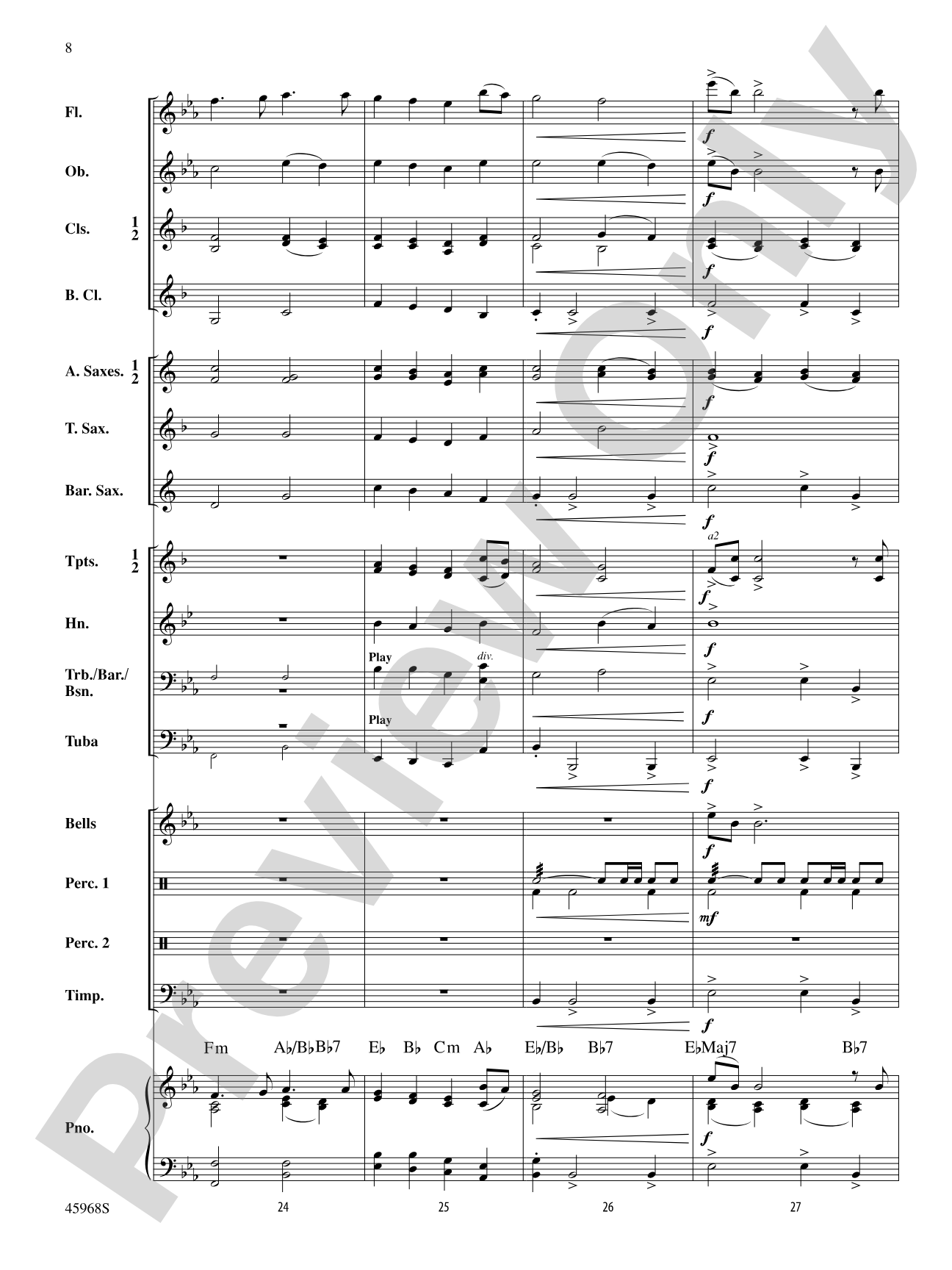A Song of Hanukkah: Concert Band Conductor Score & Parts