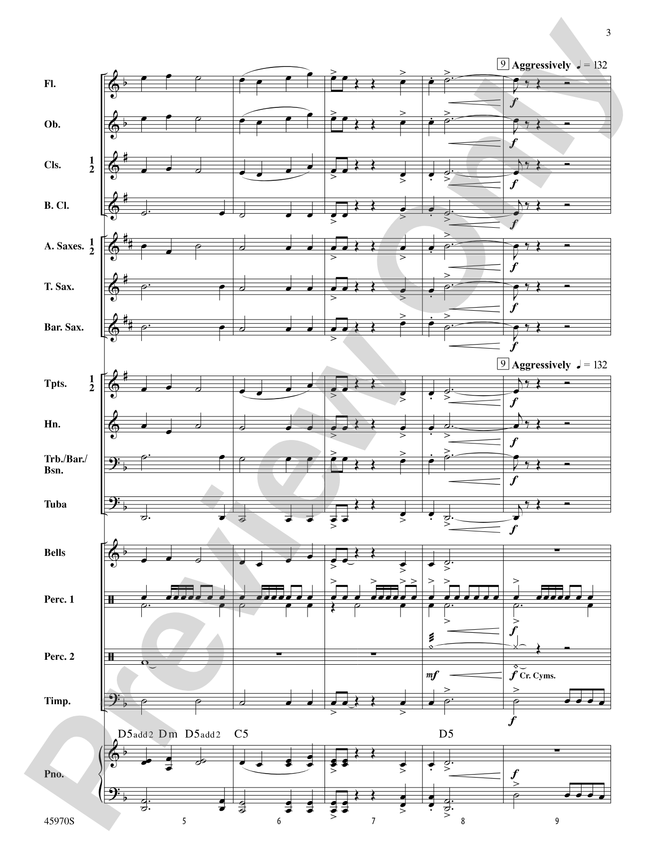 Shadow Warriors: Concert Band Conductor Score & Parts