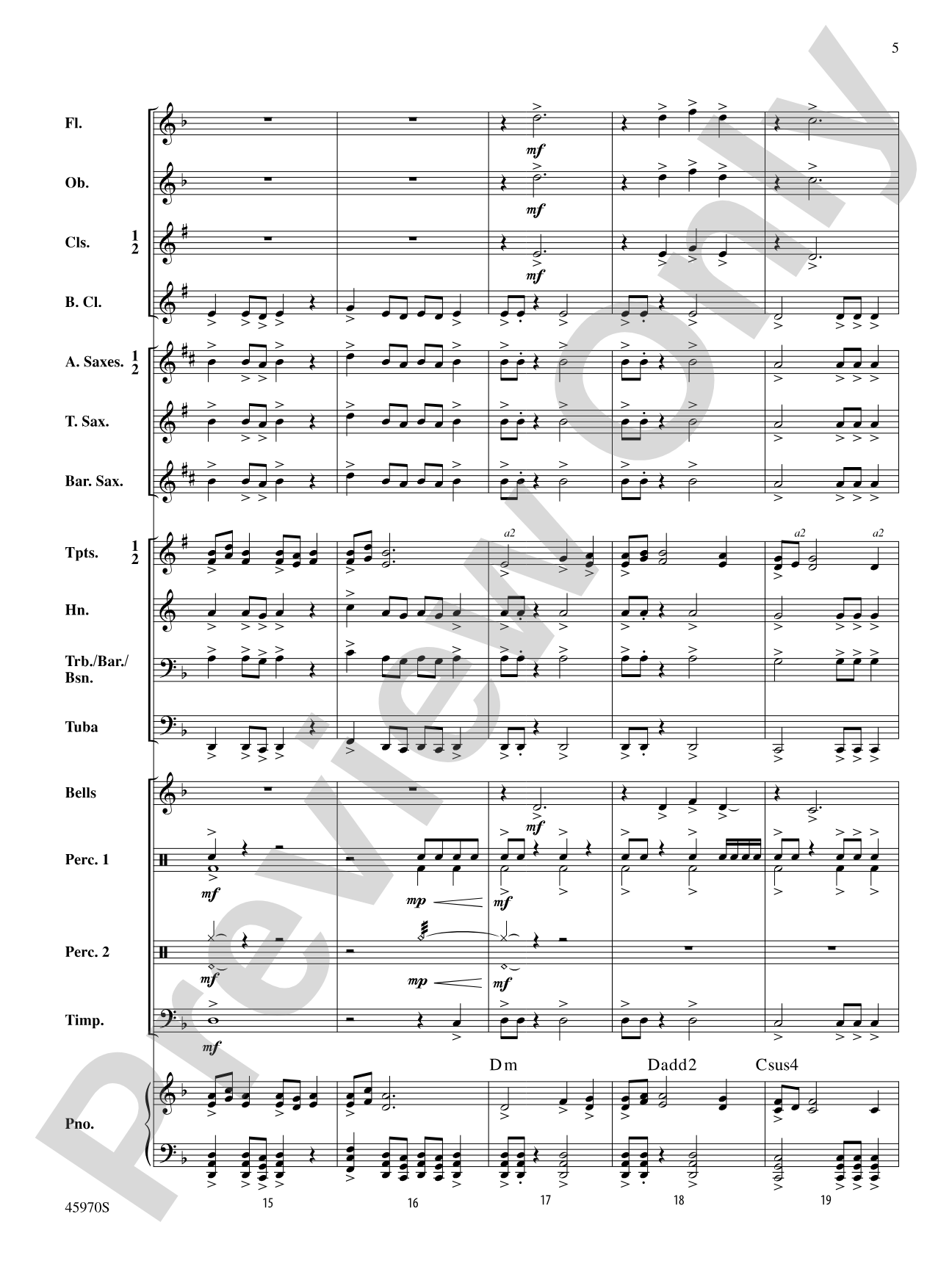 Shadow Warriors: Concert Band Conductor Score & Parts