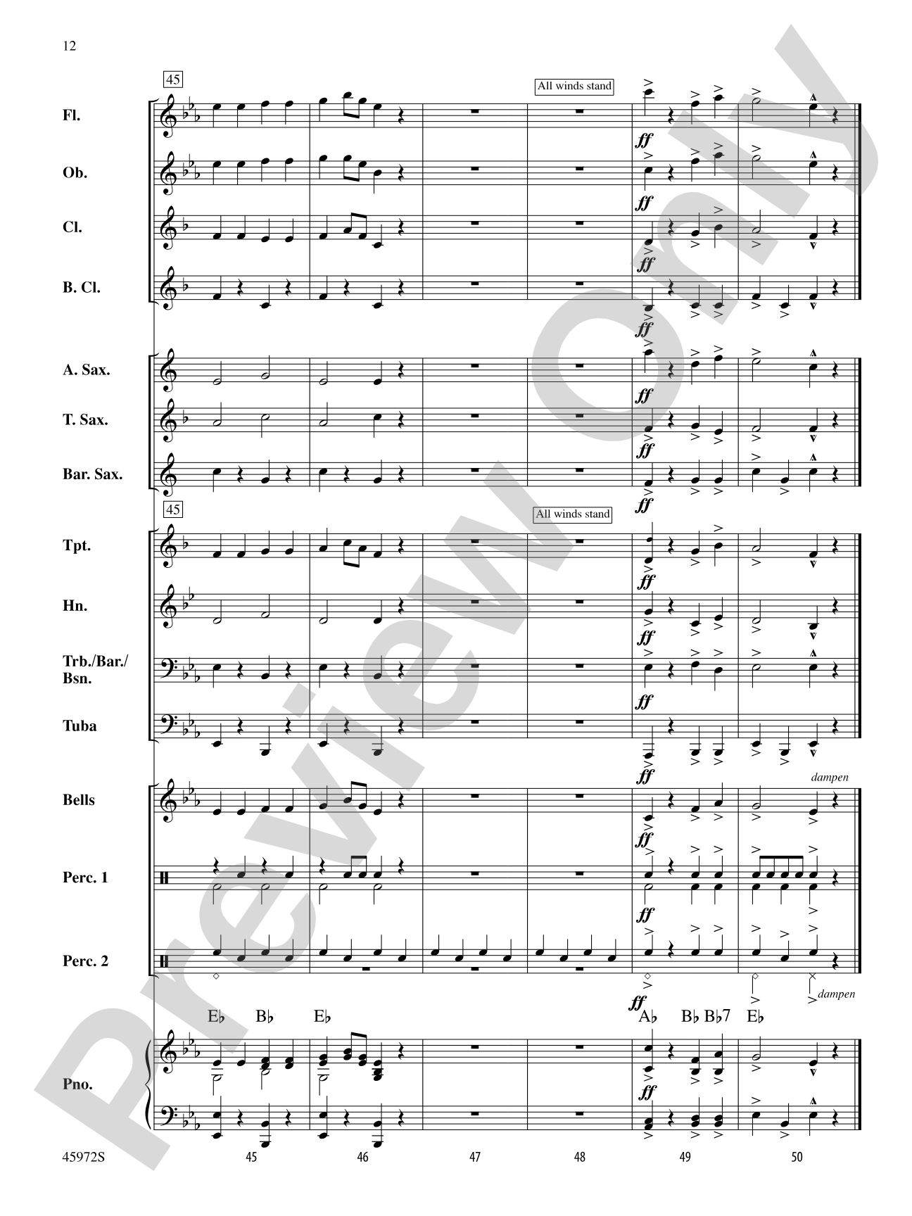Pop Goes the Band: Concert Band Conductor Score & Parts