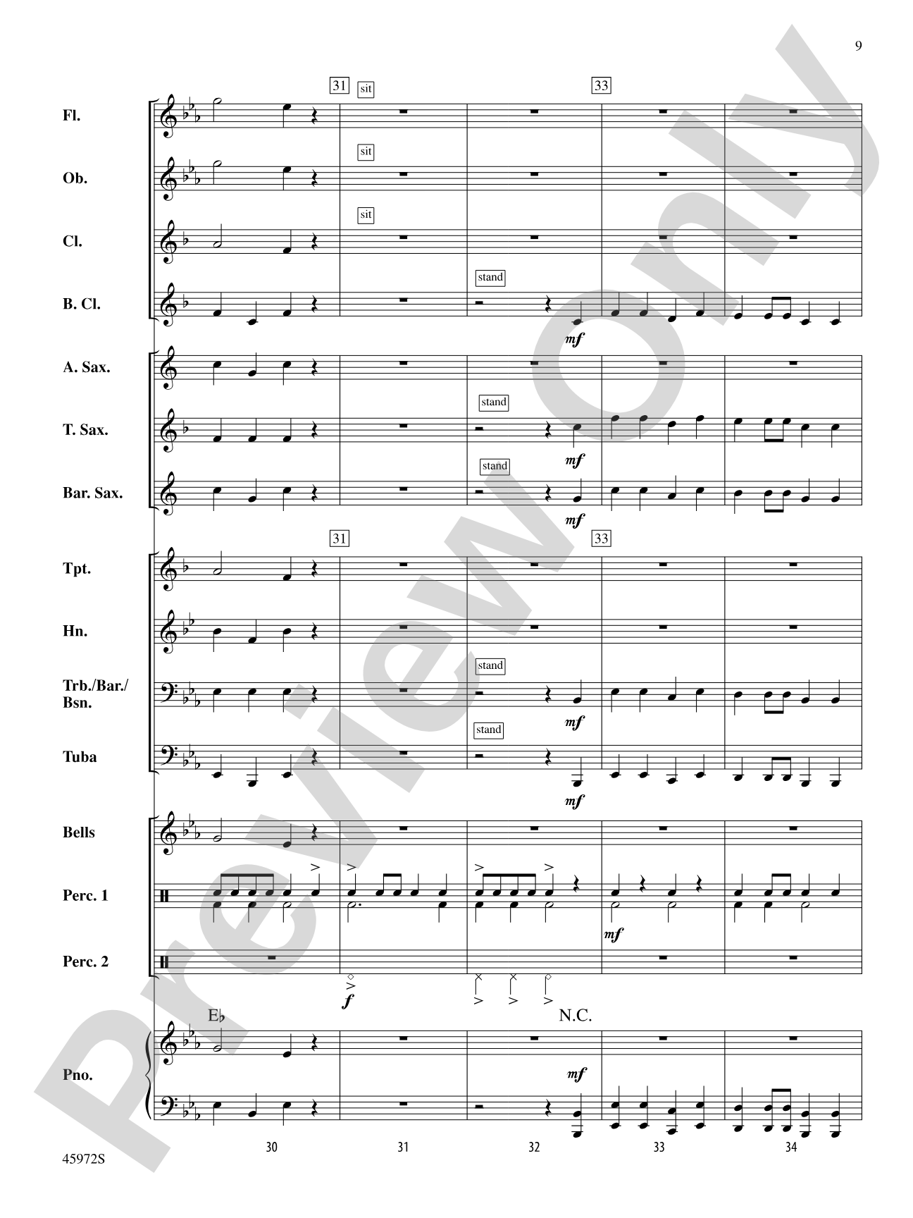 Pop Goes the Band: Concert Band Conductor Score & Parts
