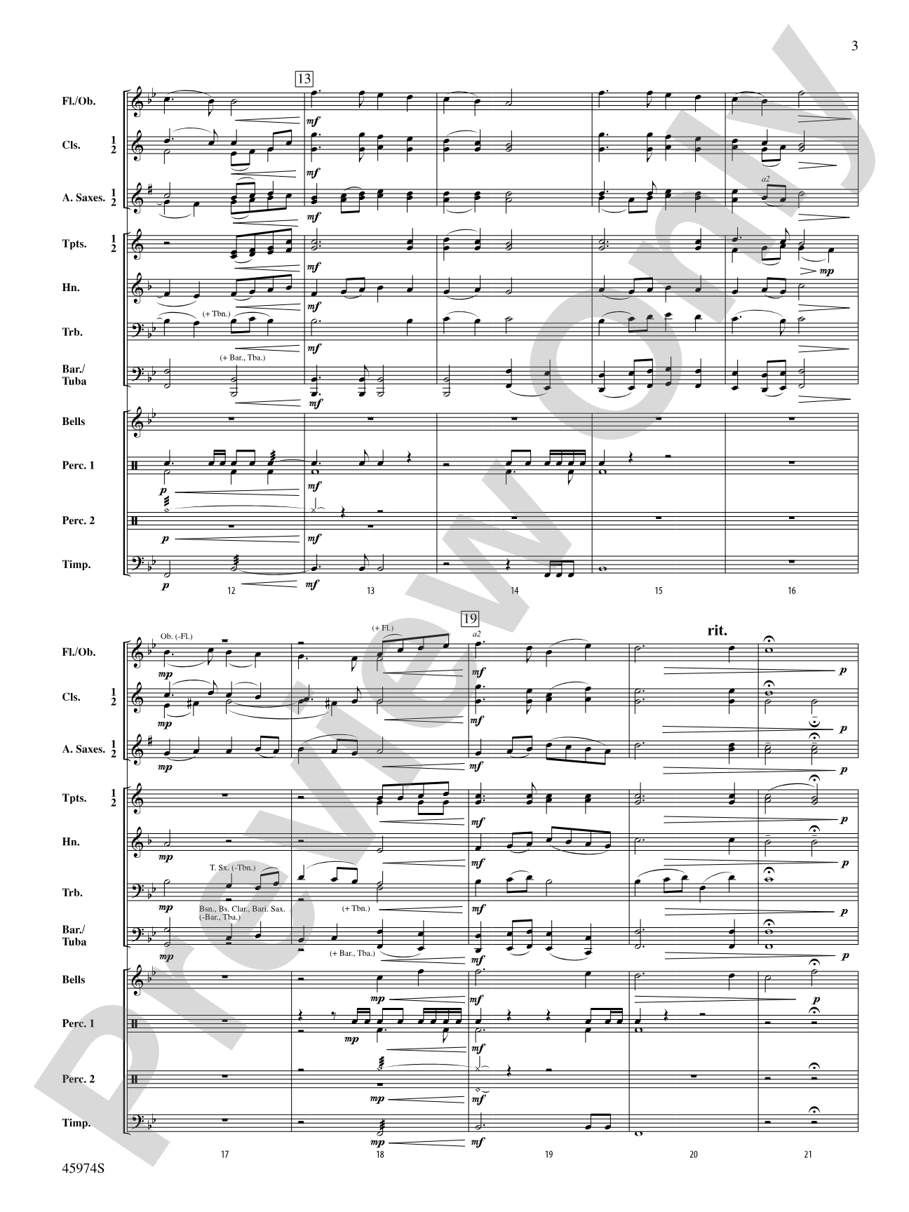 See Amid the Winter's Snow: Concert Band Conductor Score & Parts