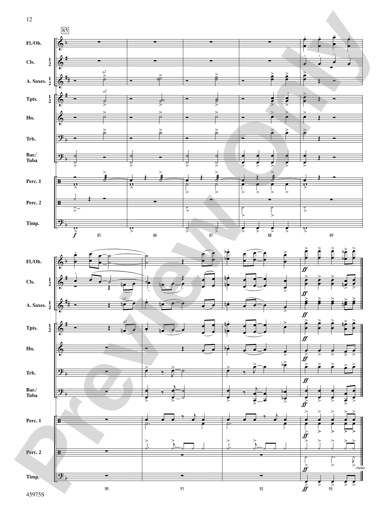 Trampoline Jump: Concert Band Conductor Score & Parts