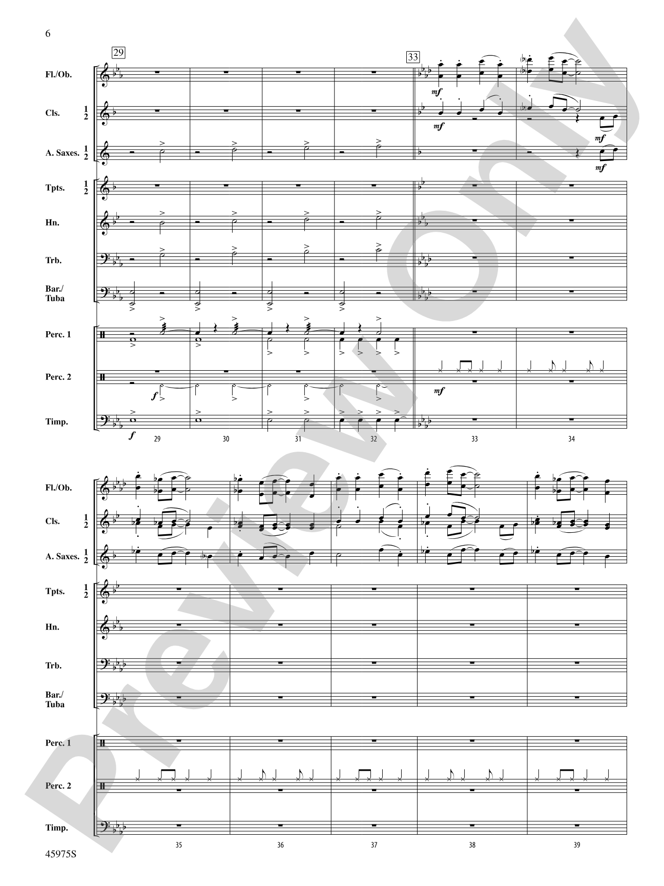Trampoline Jump: Concert Band Conductor Score & Parts