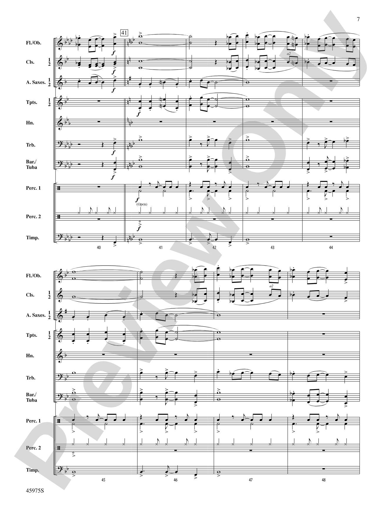 Trampoline Jump: Concert Band Conductor Score & Parts