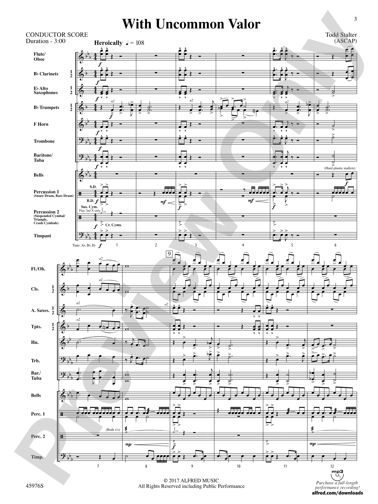With Uncommon Valor: Score