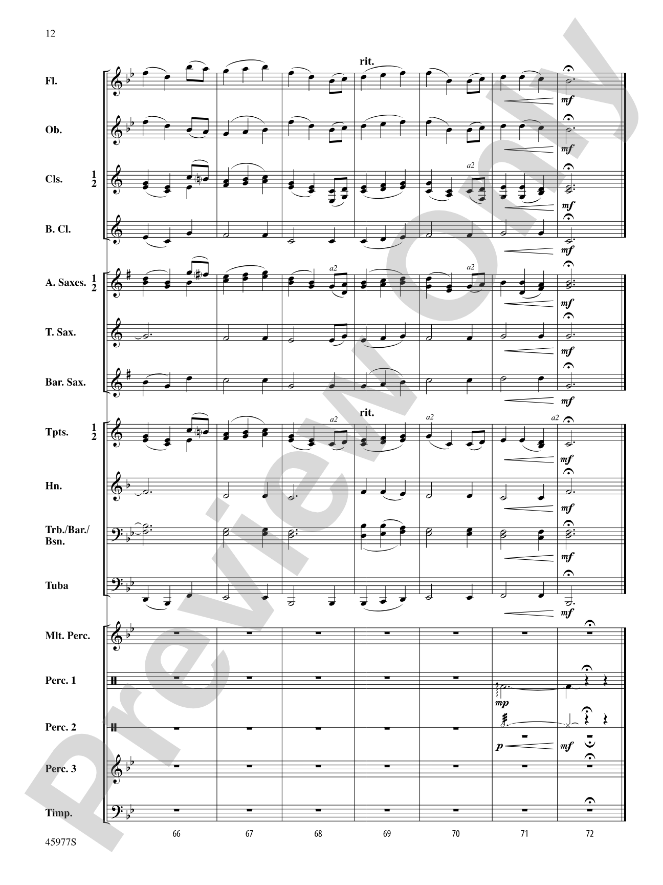 Memories from Another Time: Concert Band Conductor Score & Parts