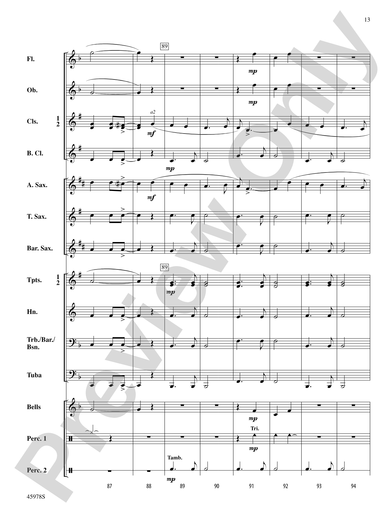 Pegasus Overture: Concert Band Conductor Score & Parts