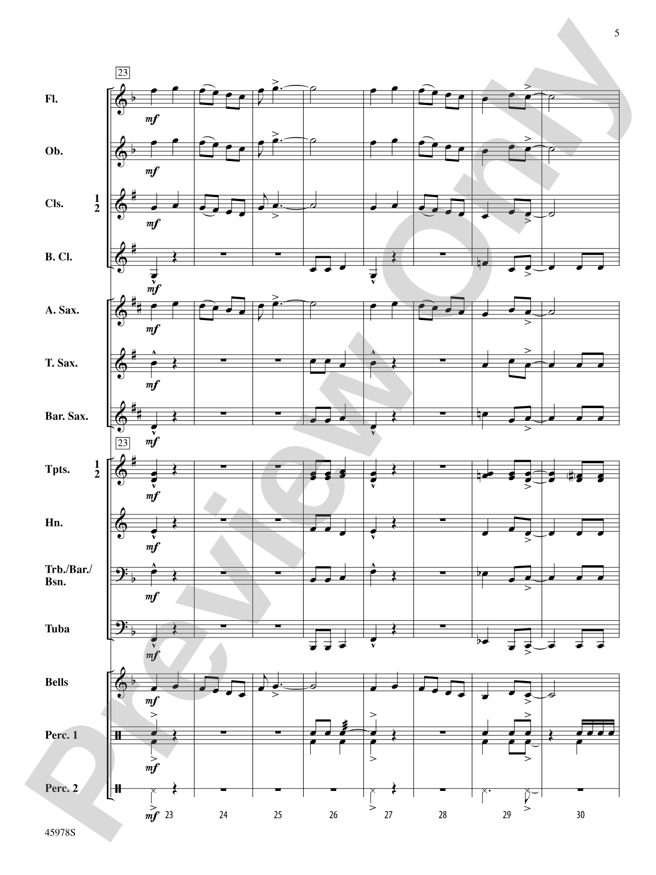 Pegasus Overture: Concert Band Conductor Score & Parts