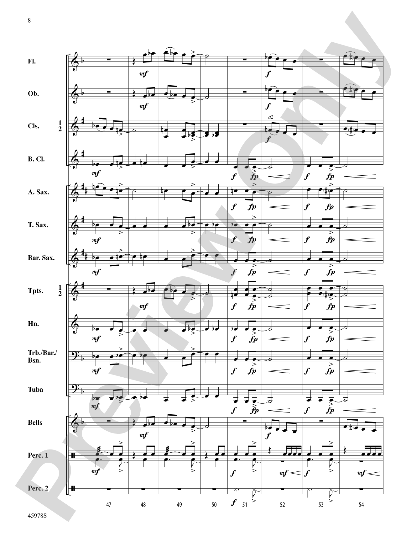 Pegasus Overture: Concert Band Conductor Score & Parts