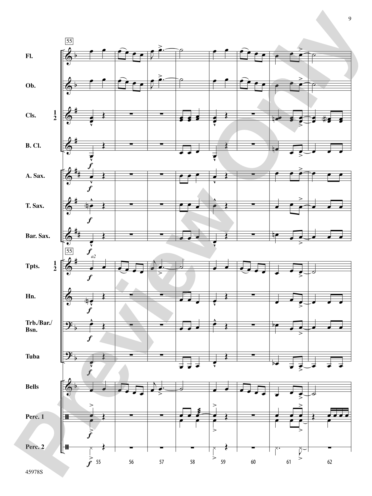 Pegasus Overture: Concert Band Conductor Score & Parts