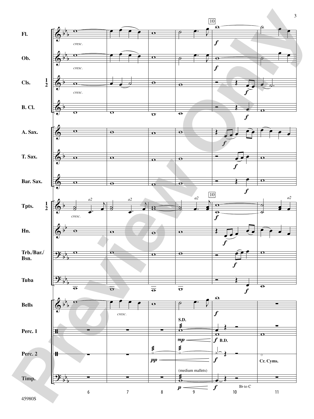 Tribute for Band: Concert Band Conductor Score & Parts