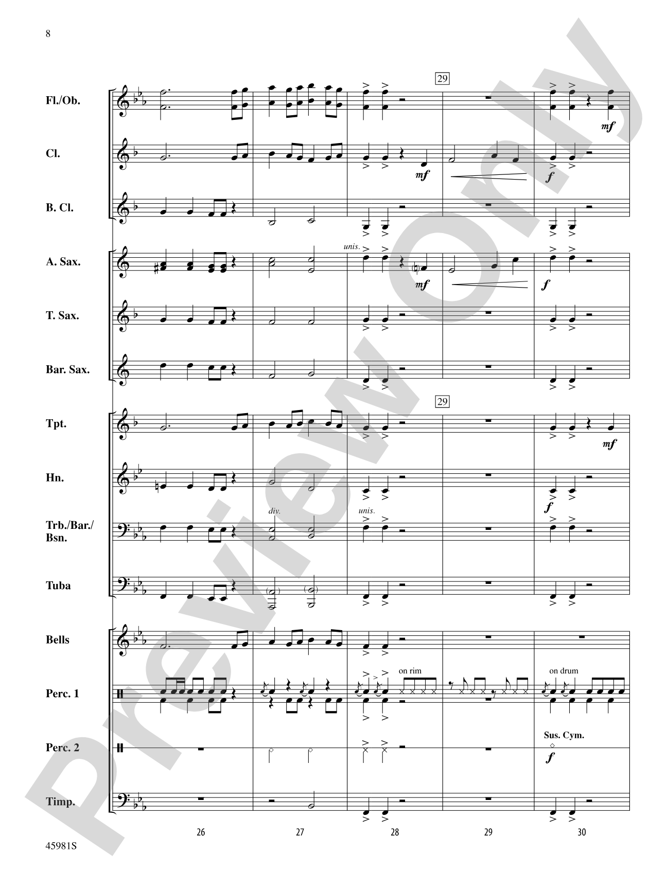 Treasure Quest: Concert Band Conductor Score & Parts
