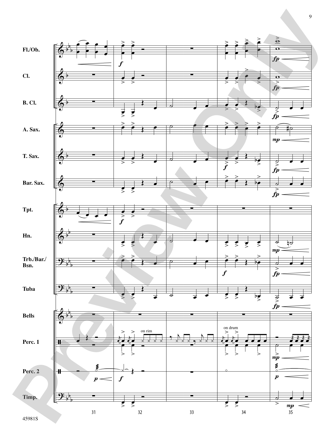 Treasure Quest: Concert Band Conductor Score & Parts