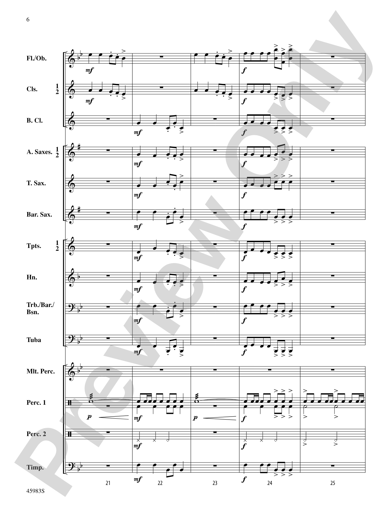 Celebratory Fanfare: Concert Band Conductor Score & Parts