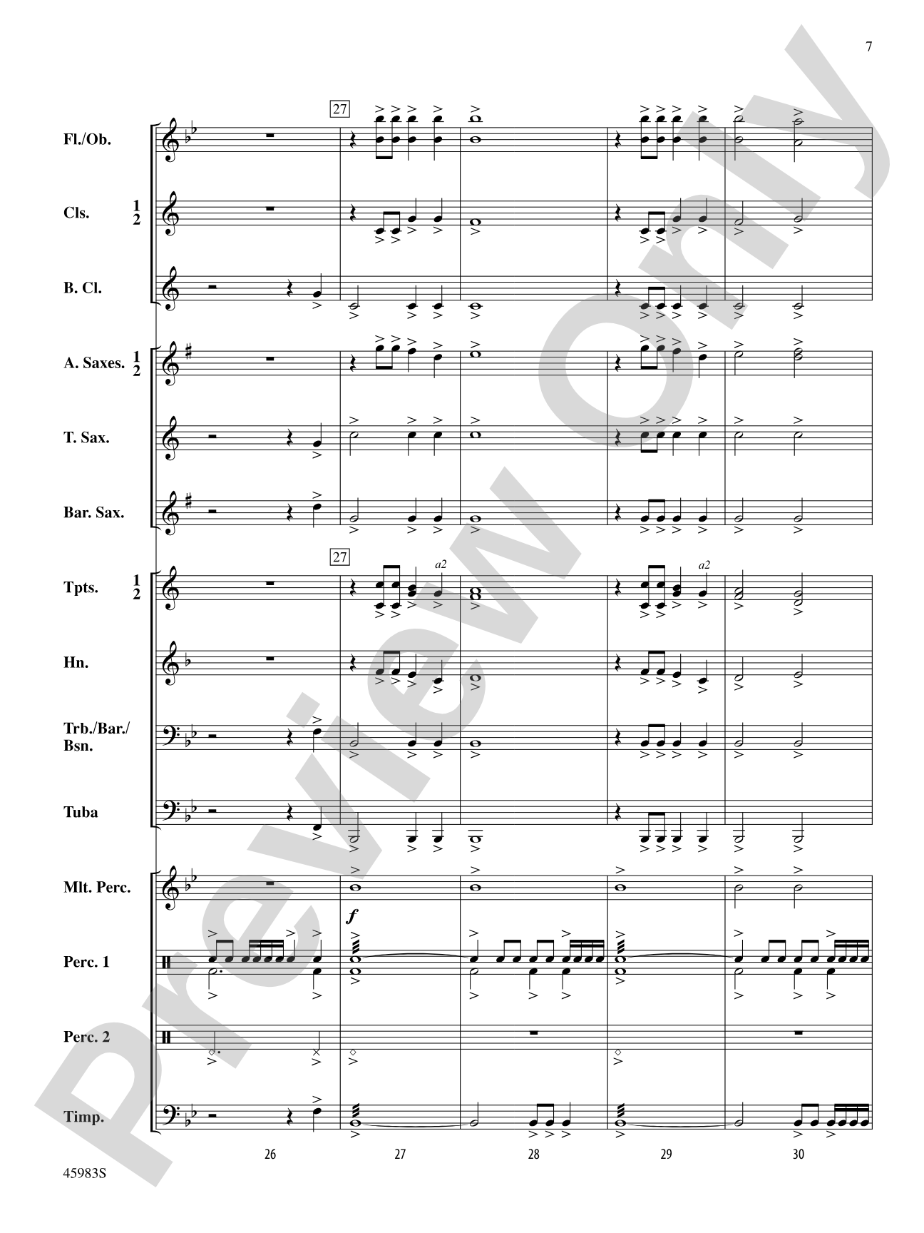 Celebratory Fanfare: Concert Band Conductor Score & Parts