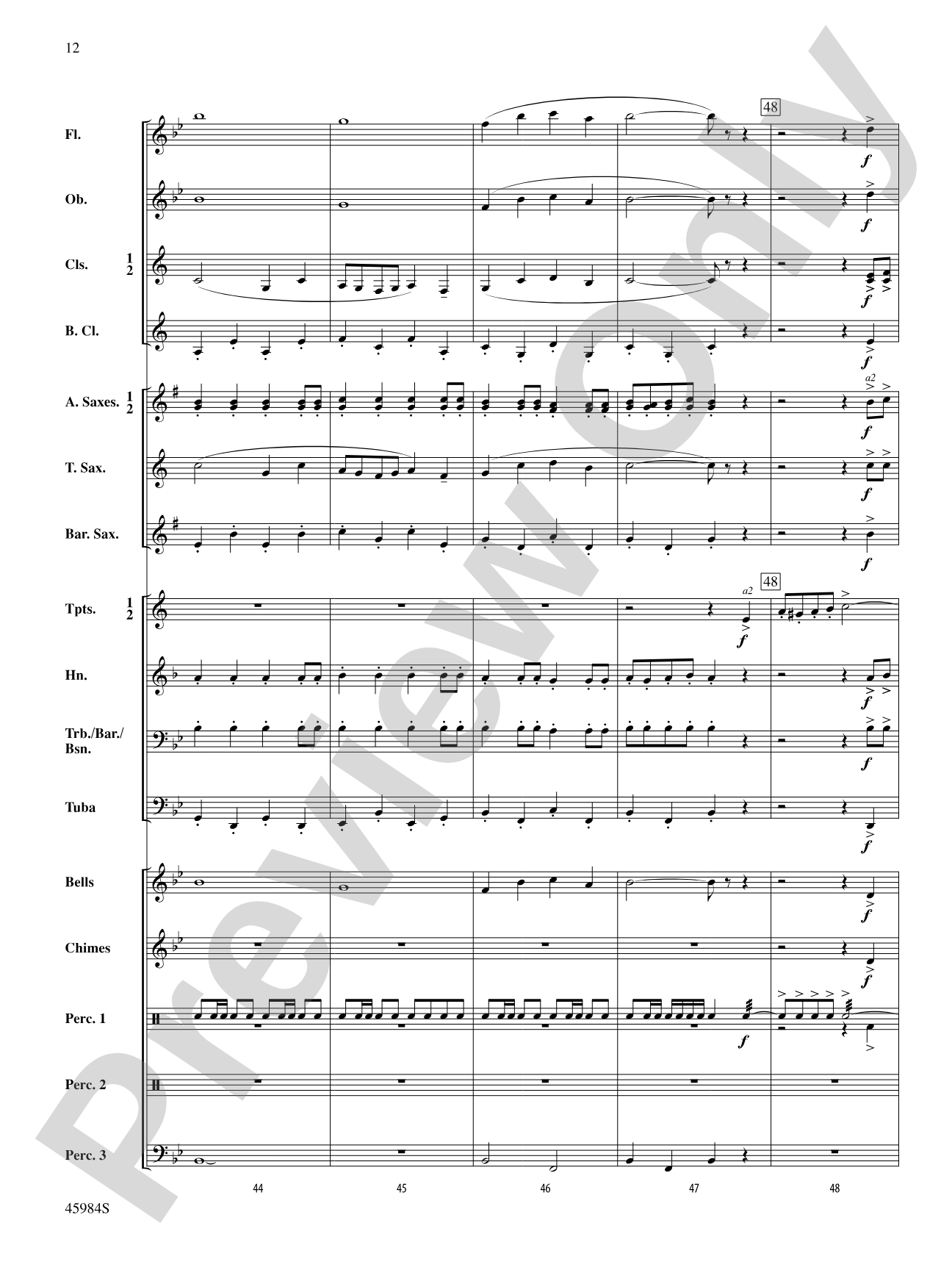 Marzo Zingaro : Concert Band Conductor Score & Parts | Randall D