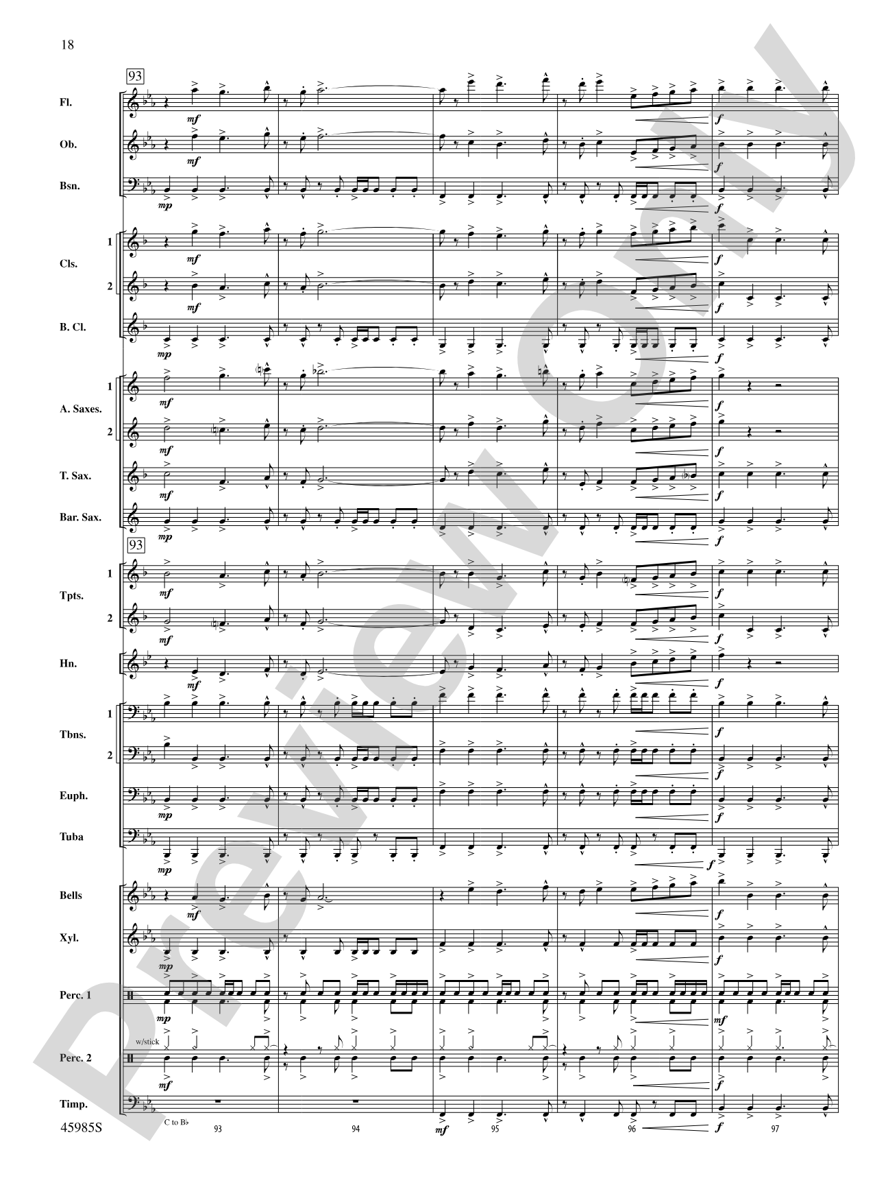 Chimney Rock Celebration: Concert Band Conductor Score & Parts