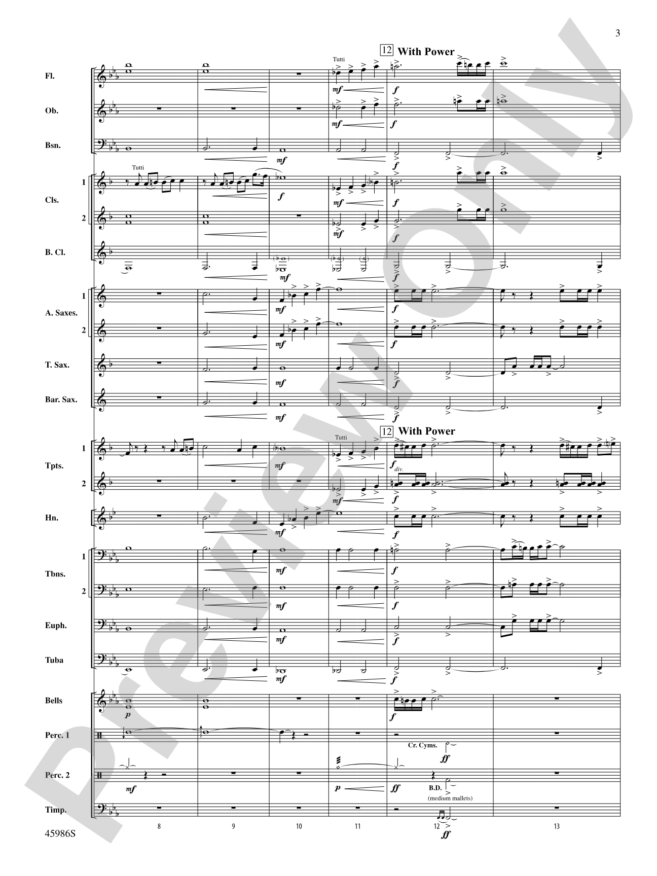 A Child's Lullaby: Concert Band Conductor Score & Parts