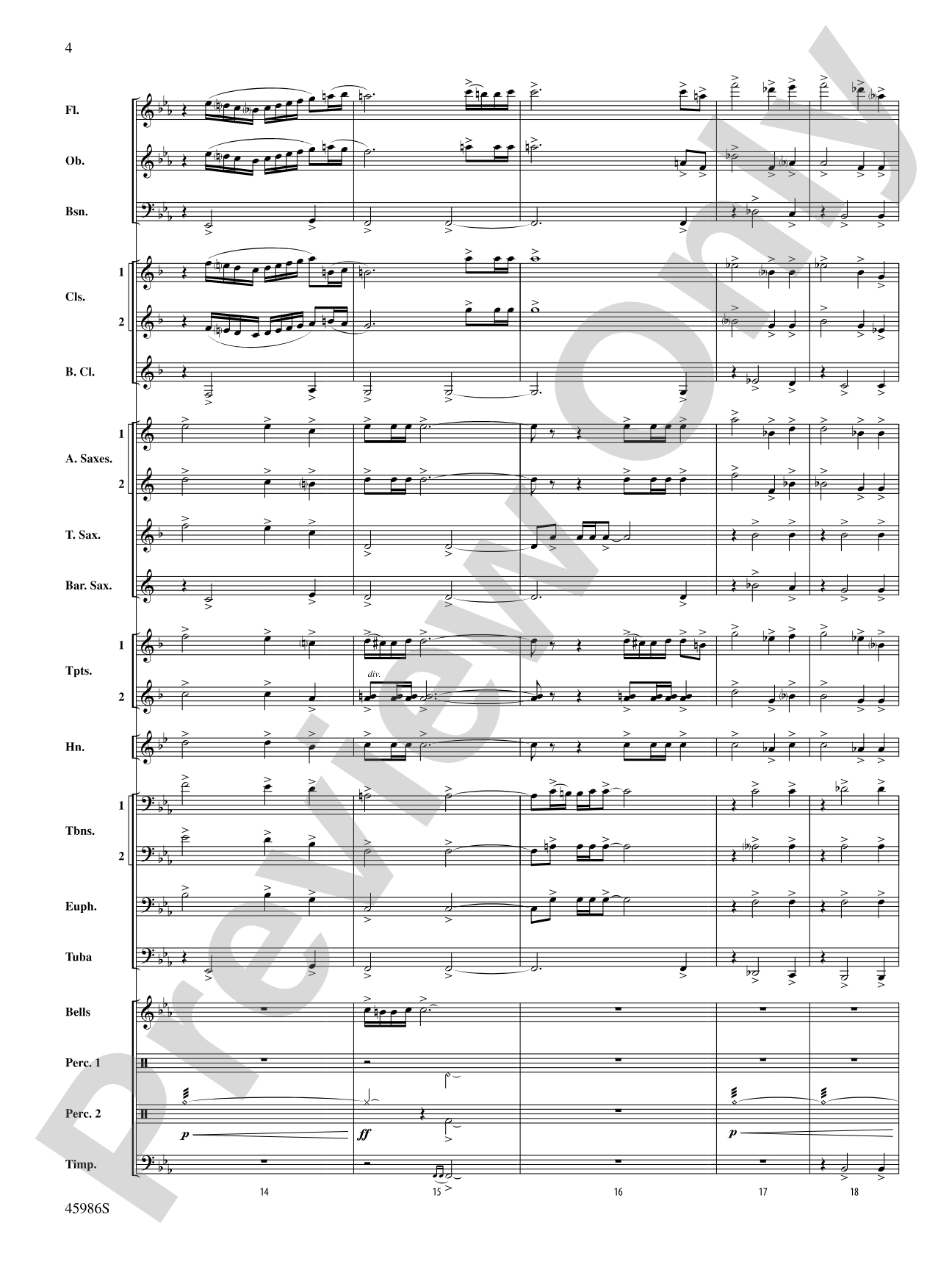 A Child's Lullaby: Concert Band Conductor Score & Parts