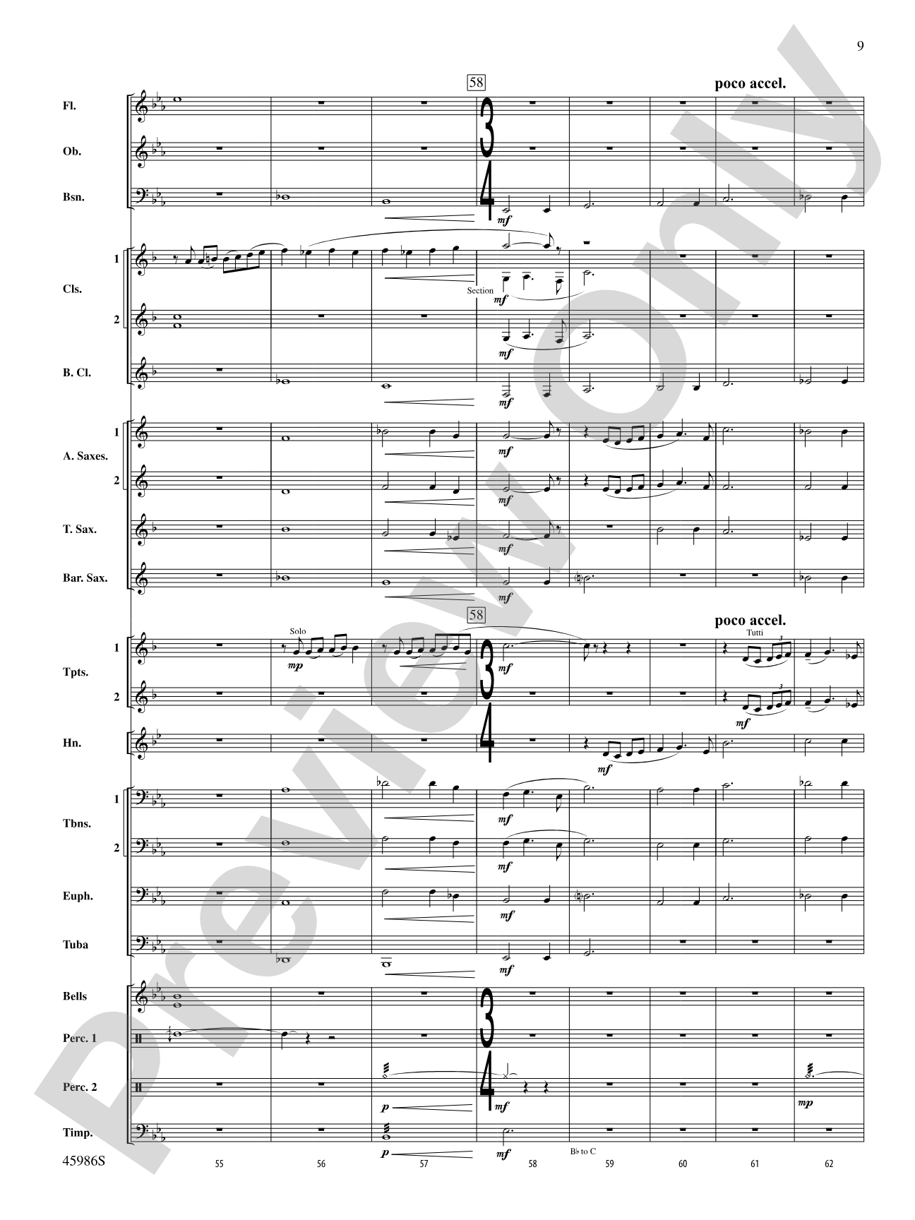 A Child's Lullaby: Concert Band Conductor Score & Parts
