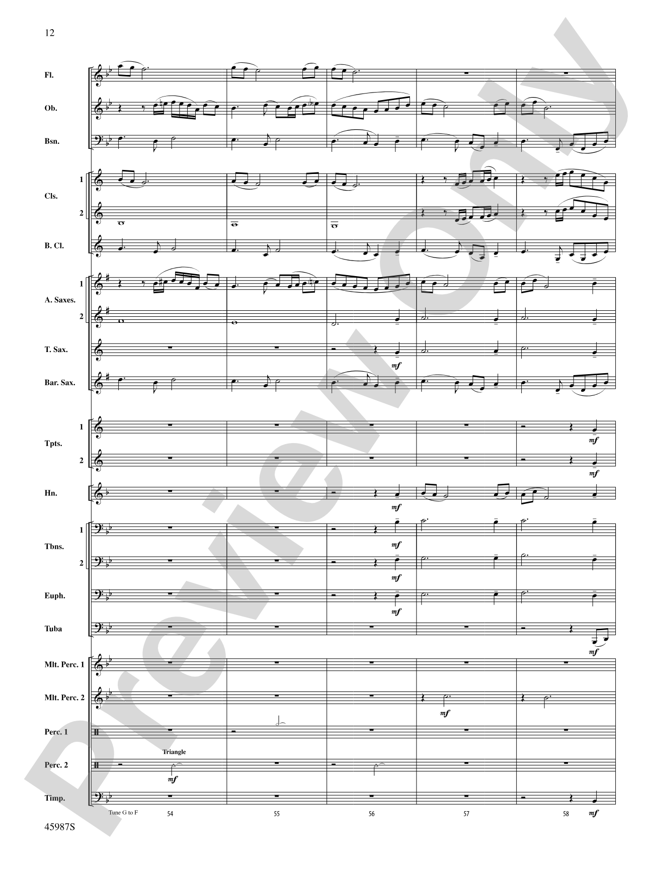 Of Days Gone By: Score