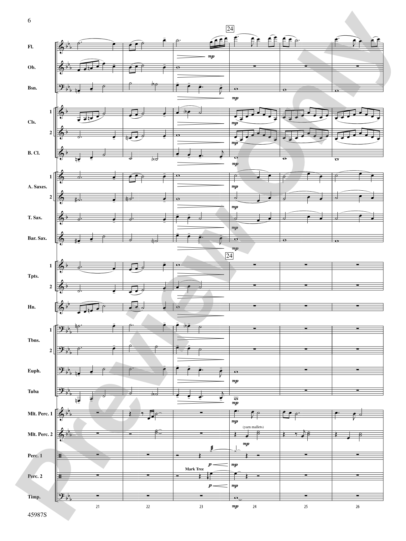 Of Days Gone By: Score