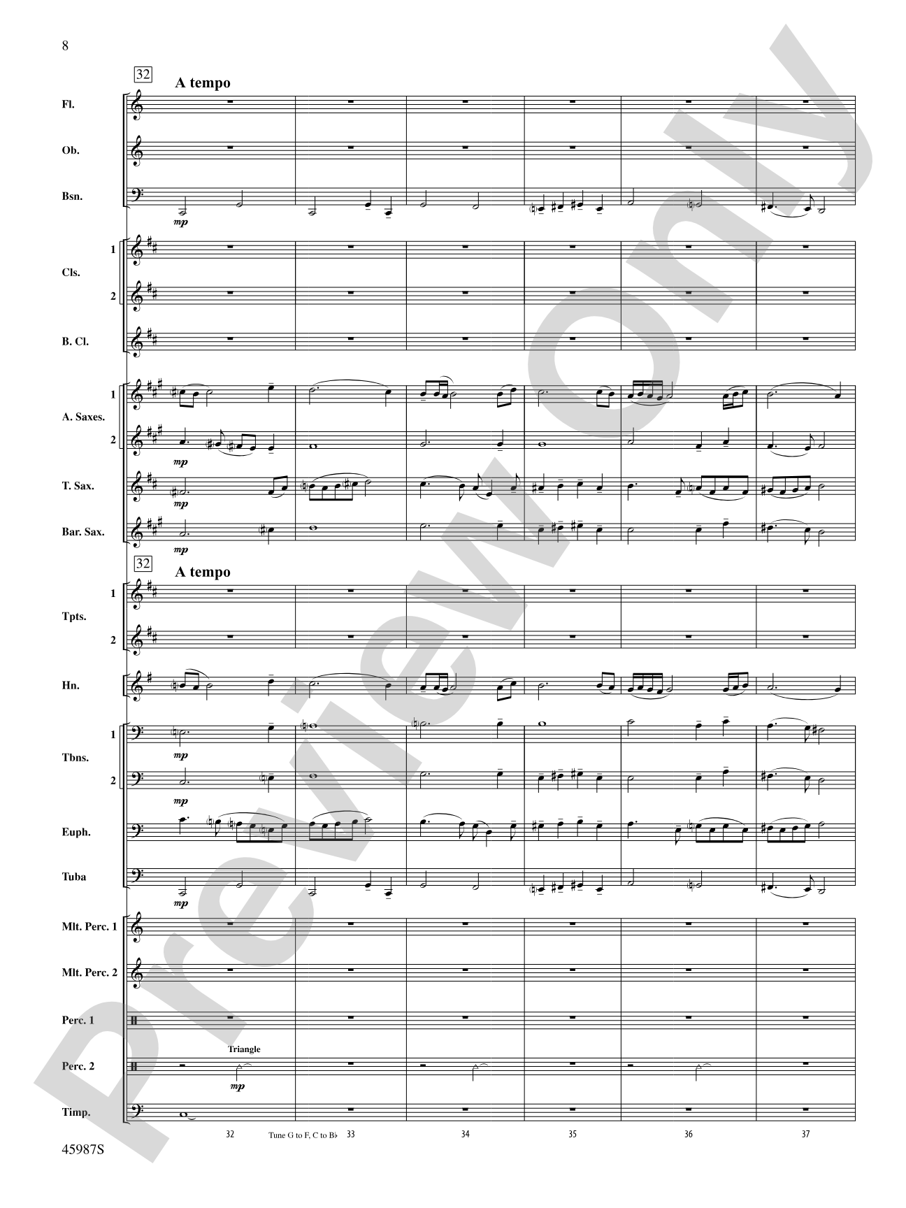 Of Days Gone By: Score