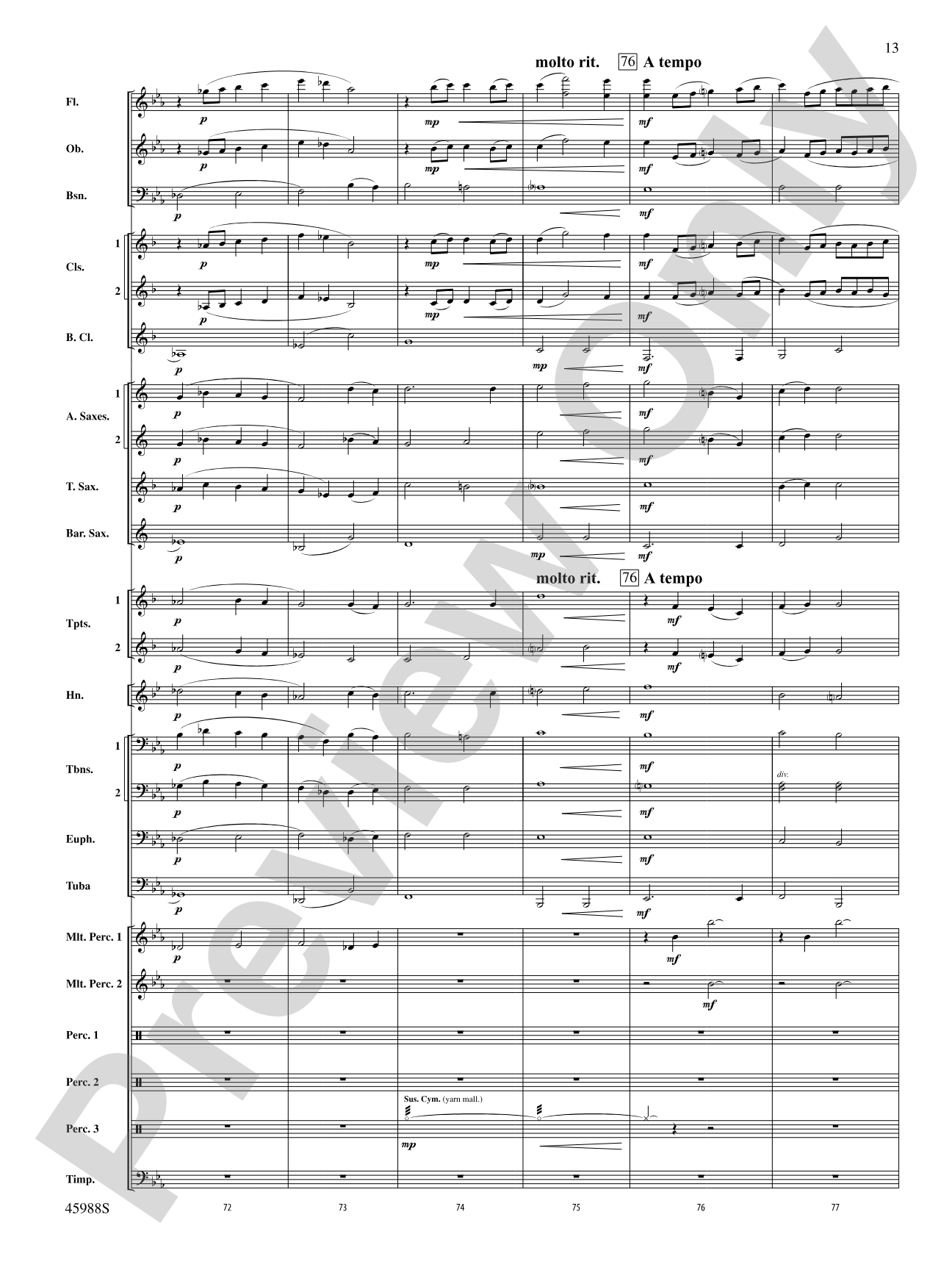 Alliance: Concert Band Conductor Score & Parts